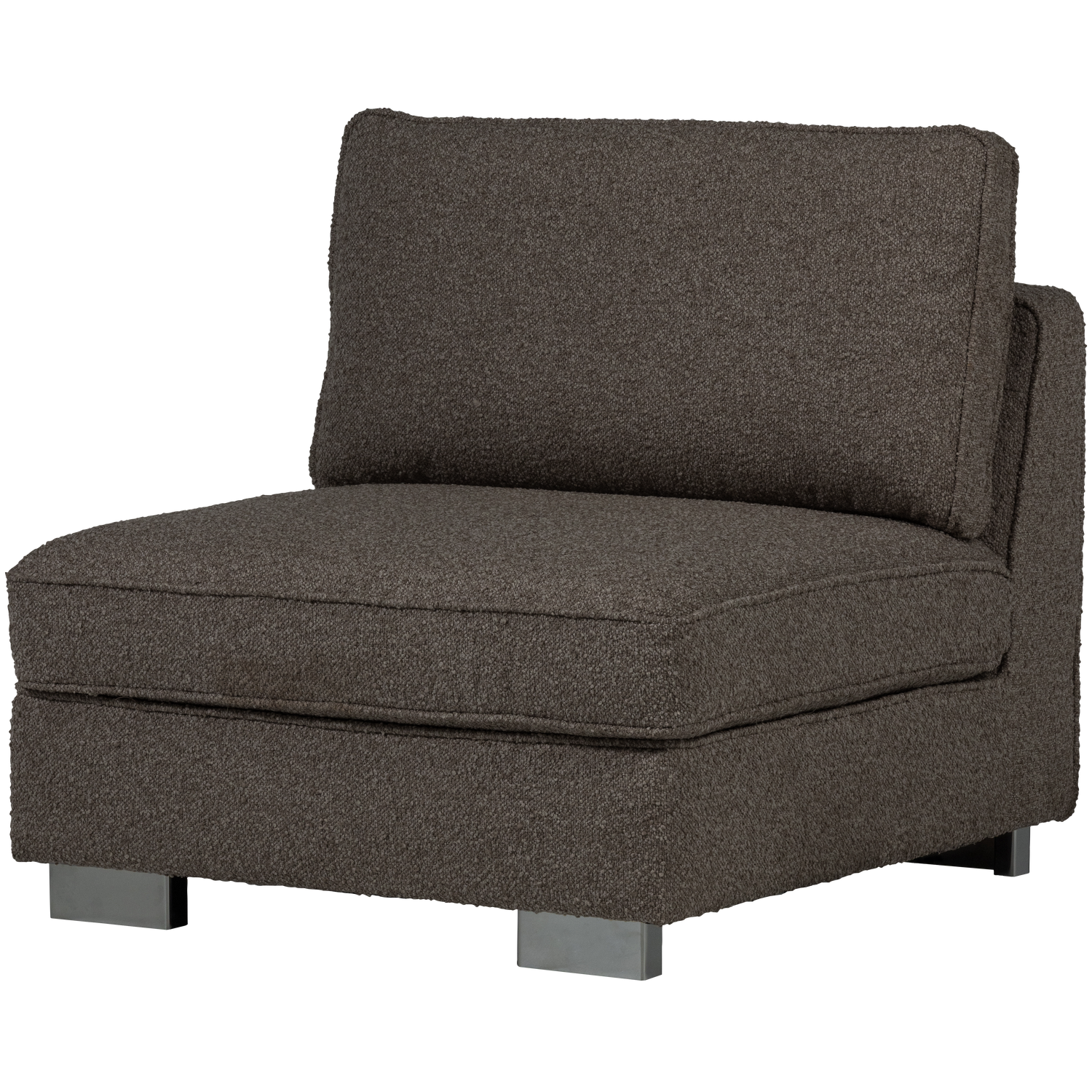 Fotel / moduł LAZY antracytowy bouclé
