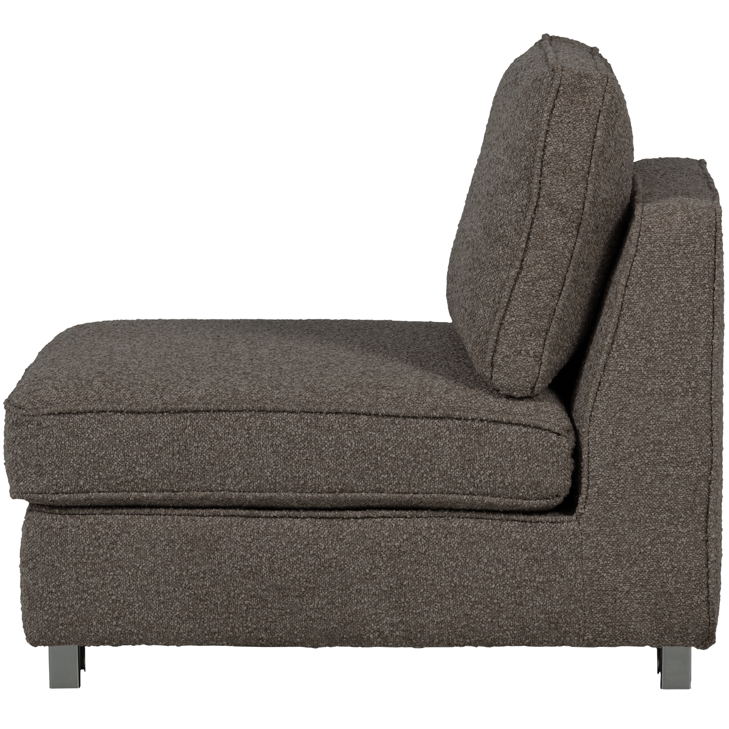 Fotel / moduł LAZY antracytowy bouclé