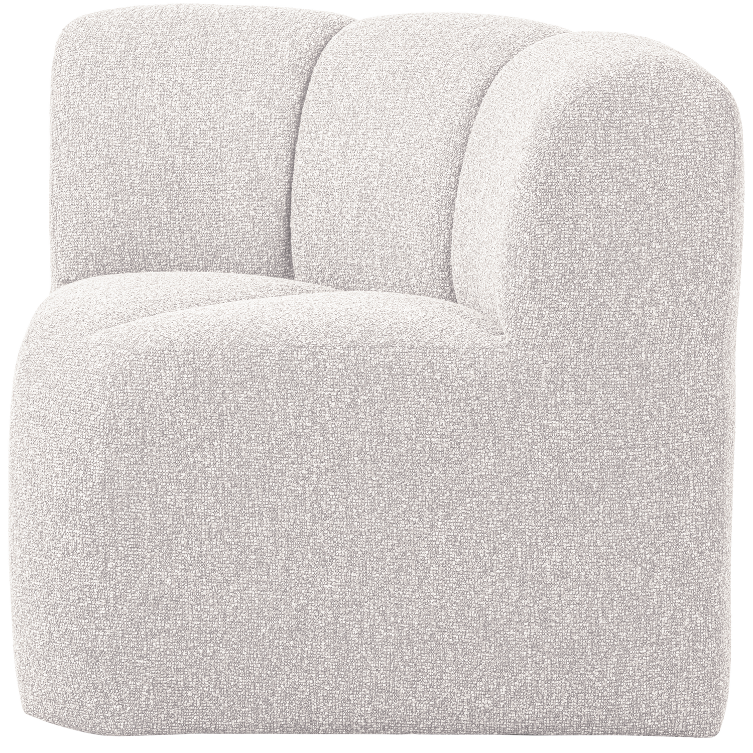 Modulares Sofa MOJO BENCH - Eckelement ecru Melange Boucle