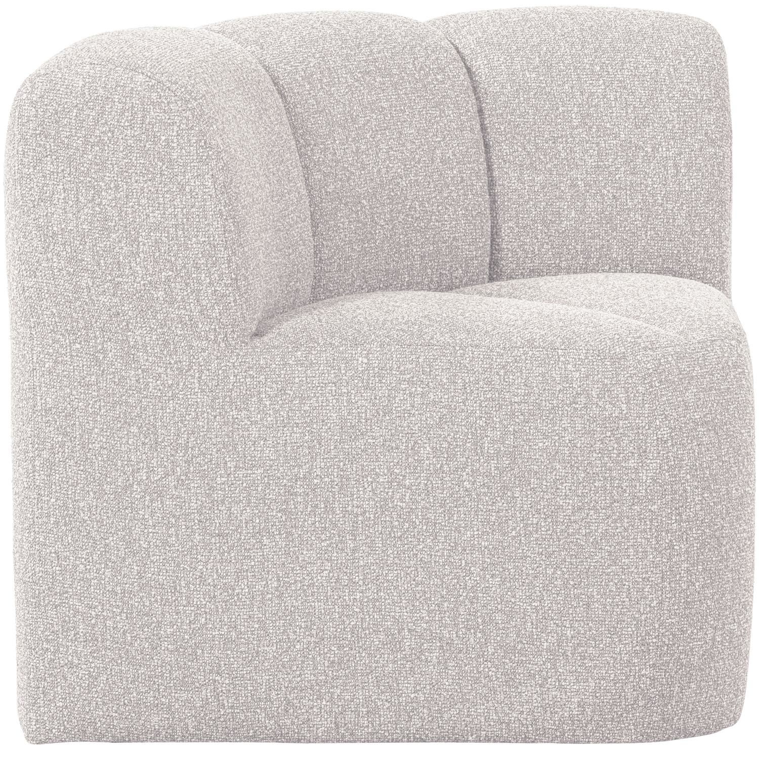 Modulares Sofa MOJO BENCH - Eckelement ecru Melange Boucle