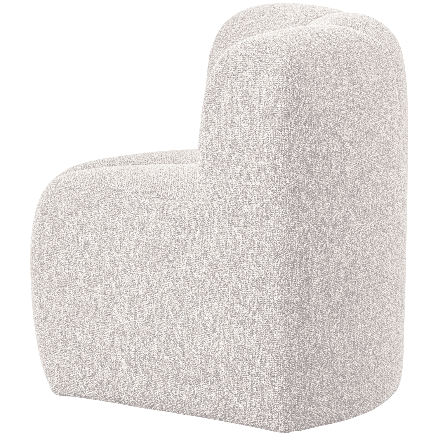 Modulares Sofa MOJO BENCH - Eckelement ecru Melange Boucle