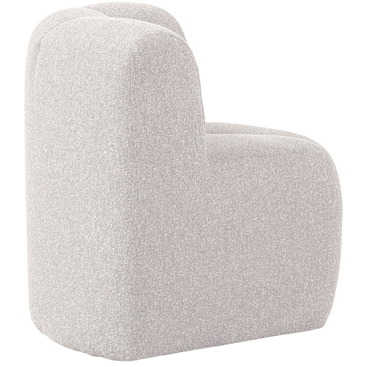Modulares Sofa MOJO BENCH - Eckelement ecru Melange Boucle