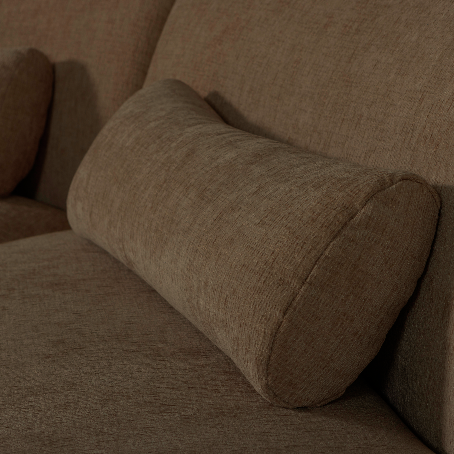 Sofa półokrągła 4-osobowa BATAVIER brązowy