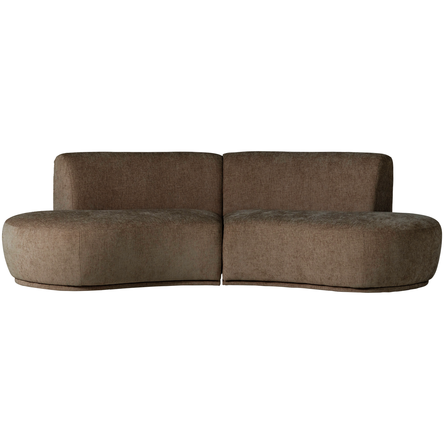Sofa półokrągła 4-osobowa BATAVIER brązowy