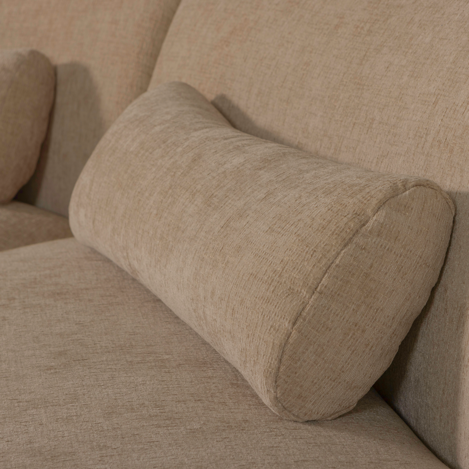 Sofa półokrągła 4-osobowa BATAVIER jasnobrązowy
