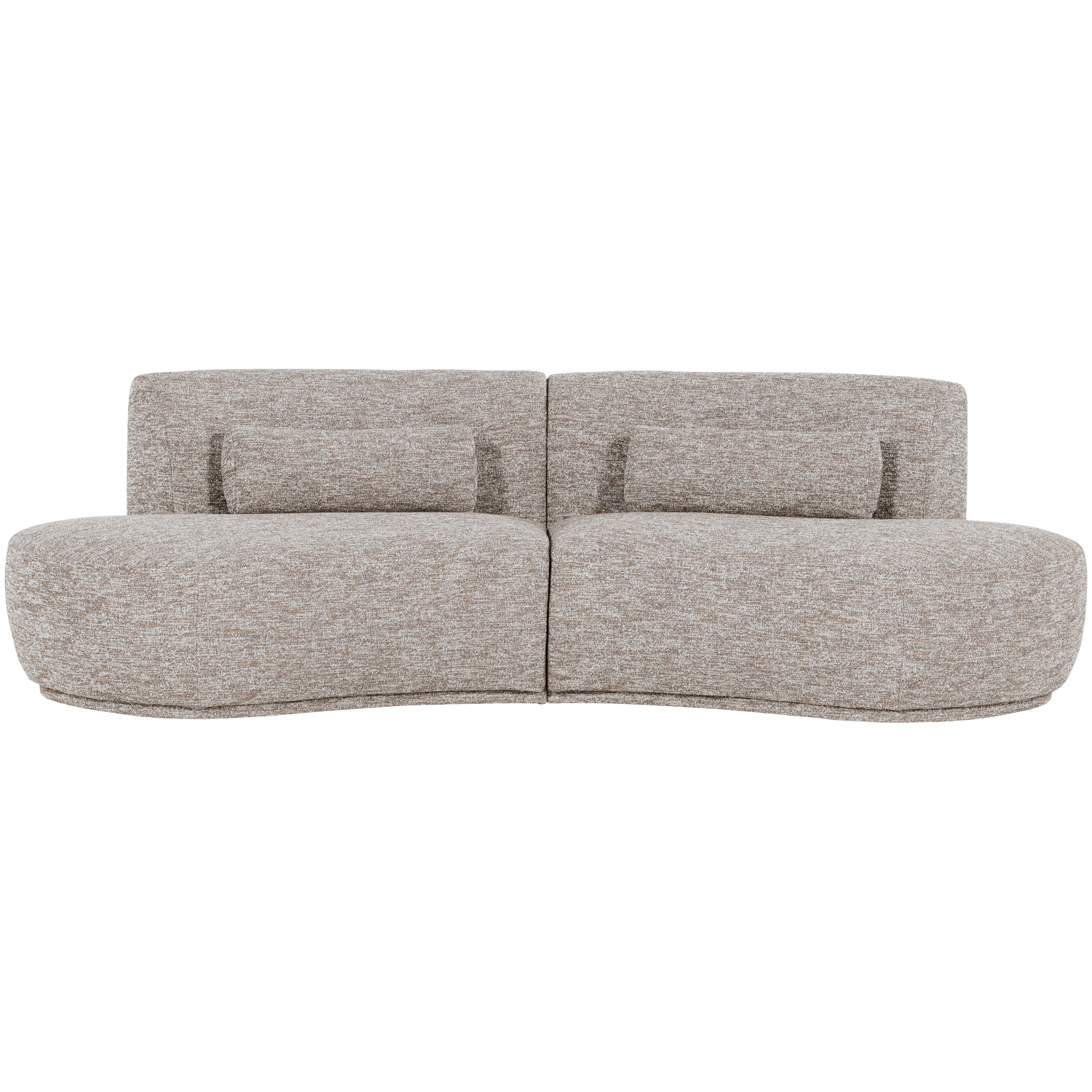 Sofa półokrągła 4-osobowa BATAVIER piaskowy melanż
