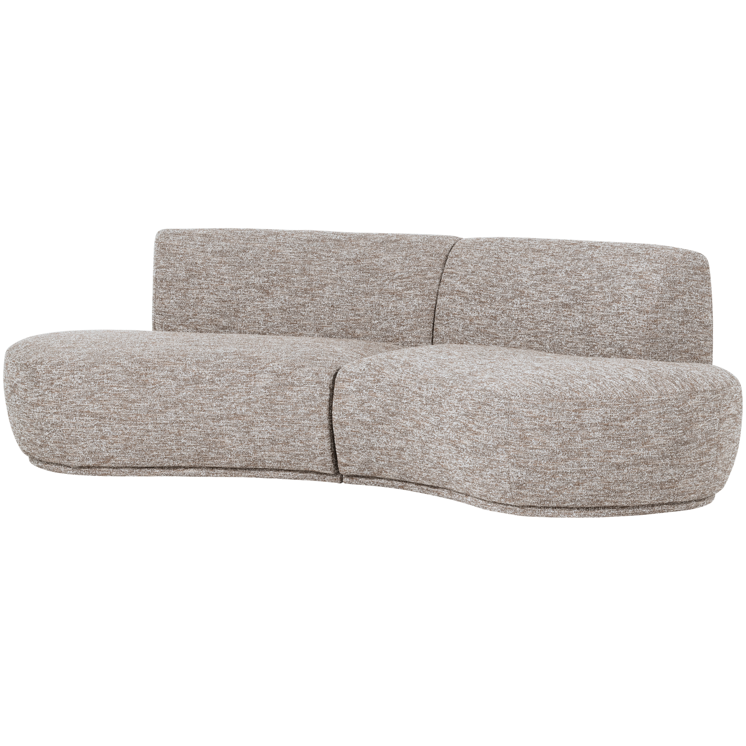 Sofa półokrągła 4-osobowa BATAVIER piaskowy melanż