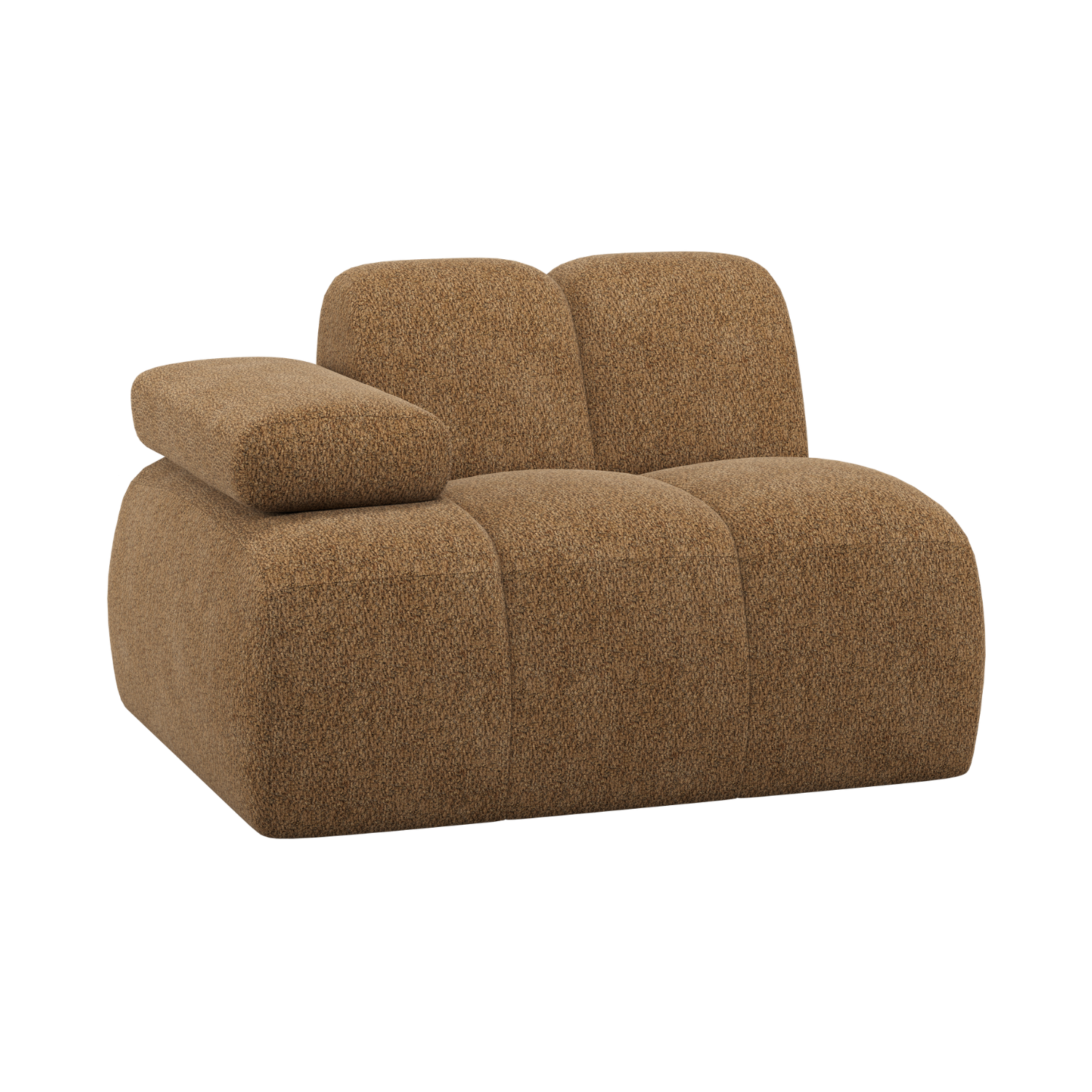 MOJO Modular Sofa - Left Element in Honey Lambskin