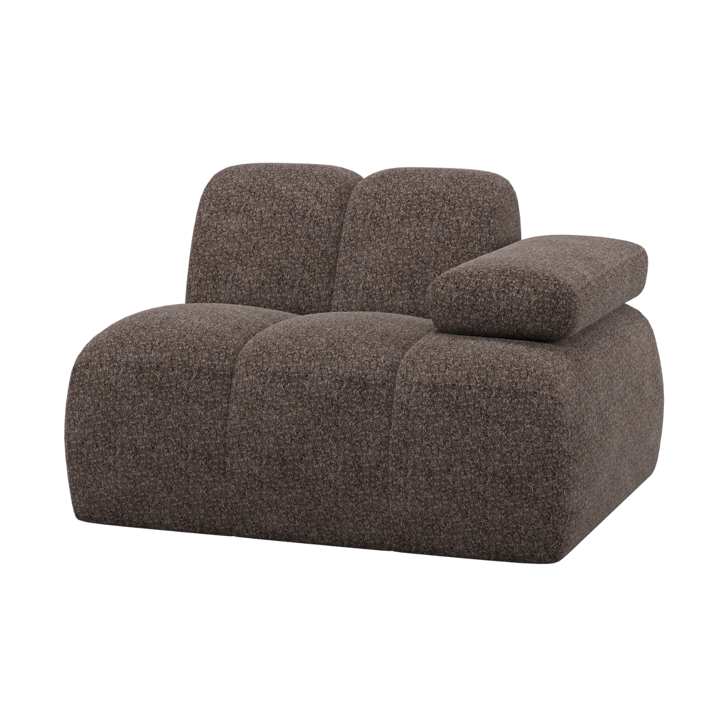 MOJO Modular Sofa - Right Element Brown Sheepskin