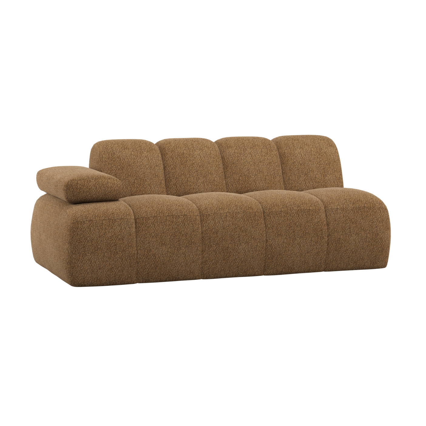 Sofa modułowa MOJO - element 2-osobowy lewostronny miodowy baranek