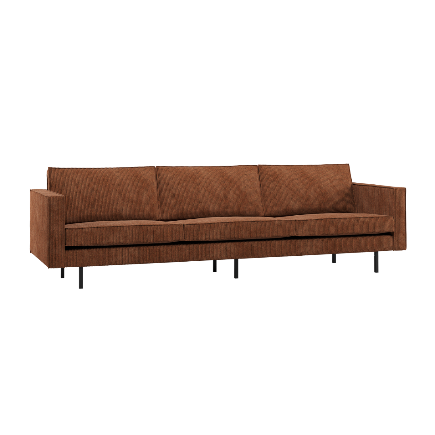 Sofa 3-sitzig RODEO rostbraun Cord