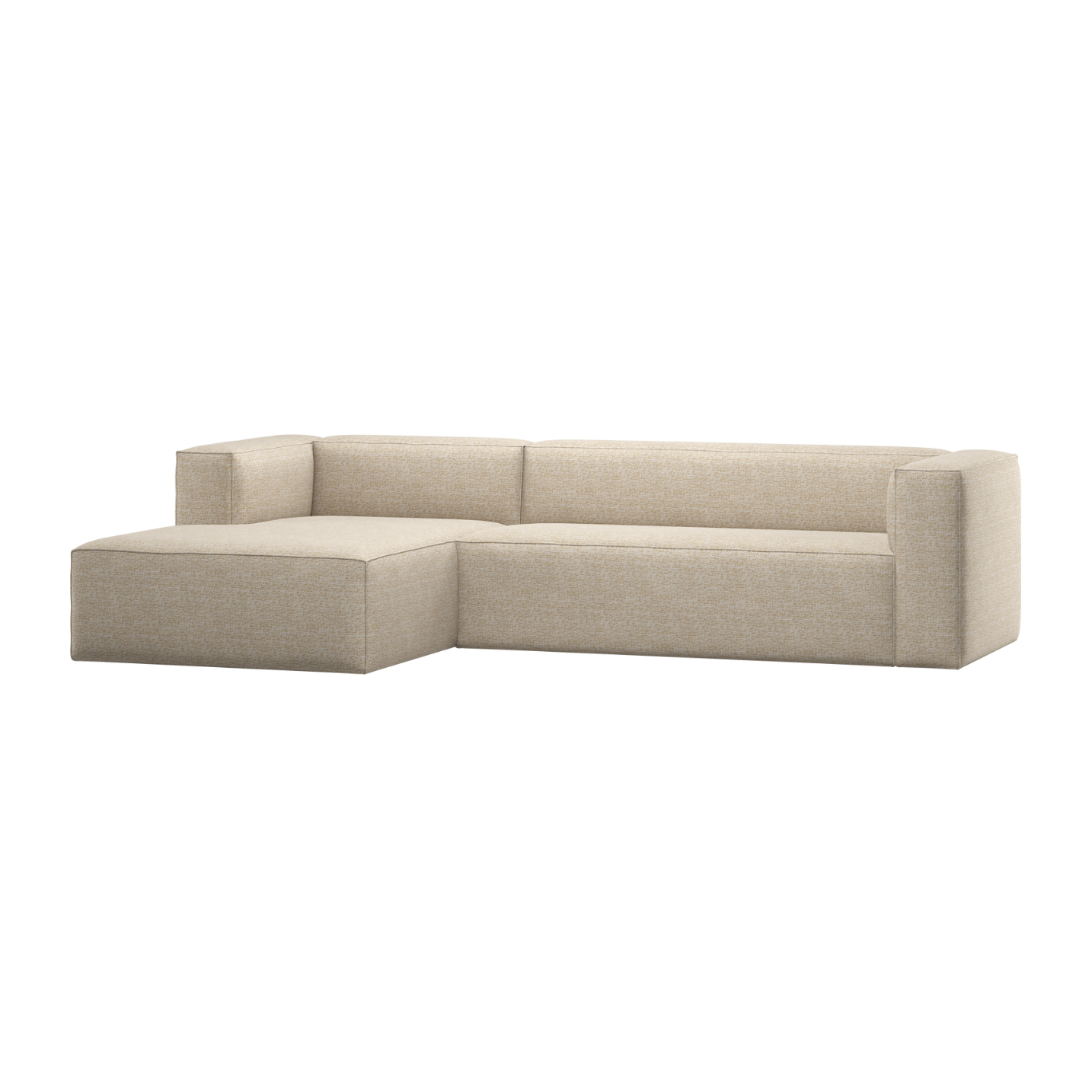 Linksseitige Eckcouch BEAN beige Melange