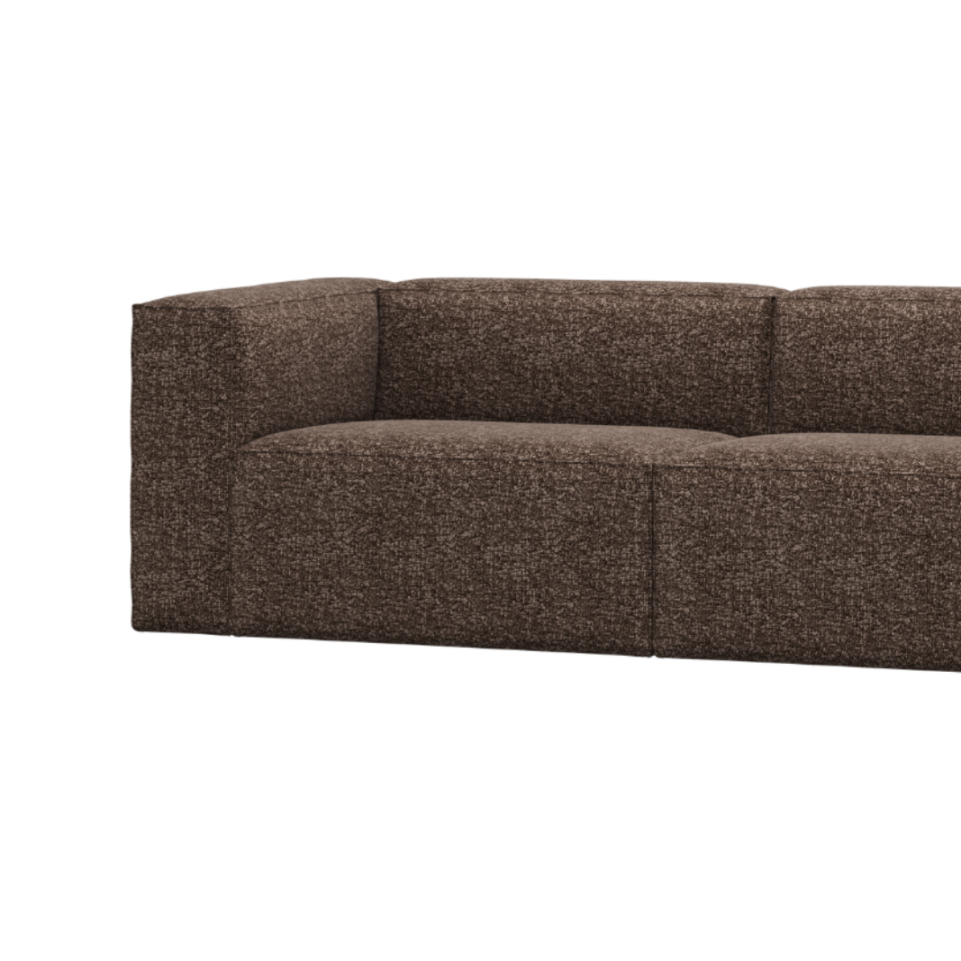 Sofa 3,5-sitzig BEAN braun meliert