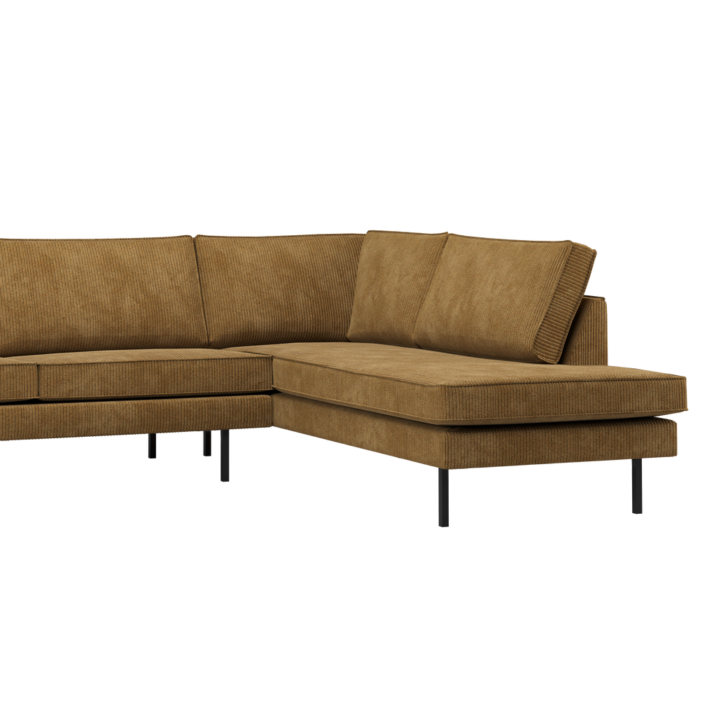 Right-facing corner sofa RODEO honey corduroy