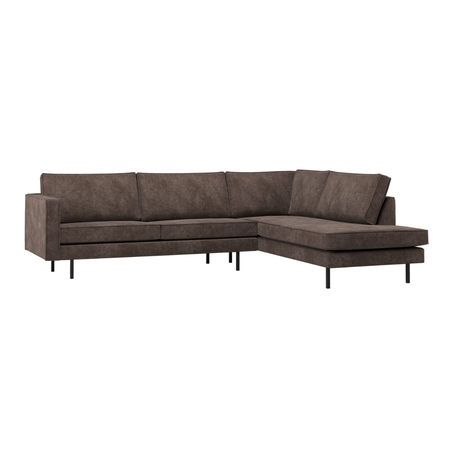 Sofa mit rechter Armlehne RODEO braunes Cord