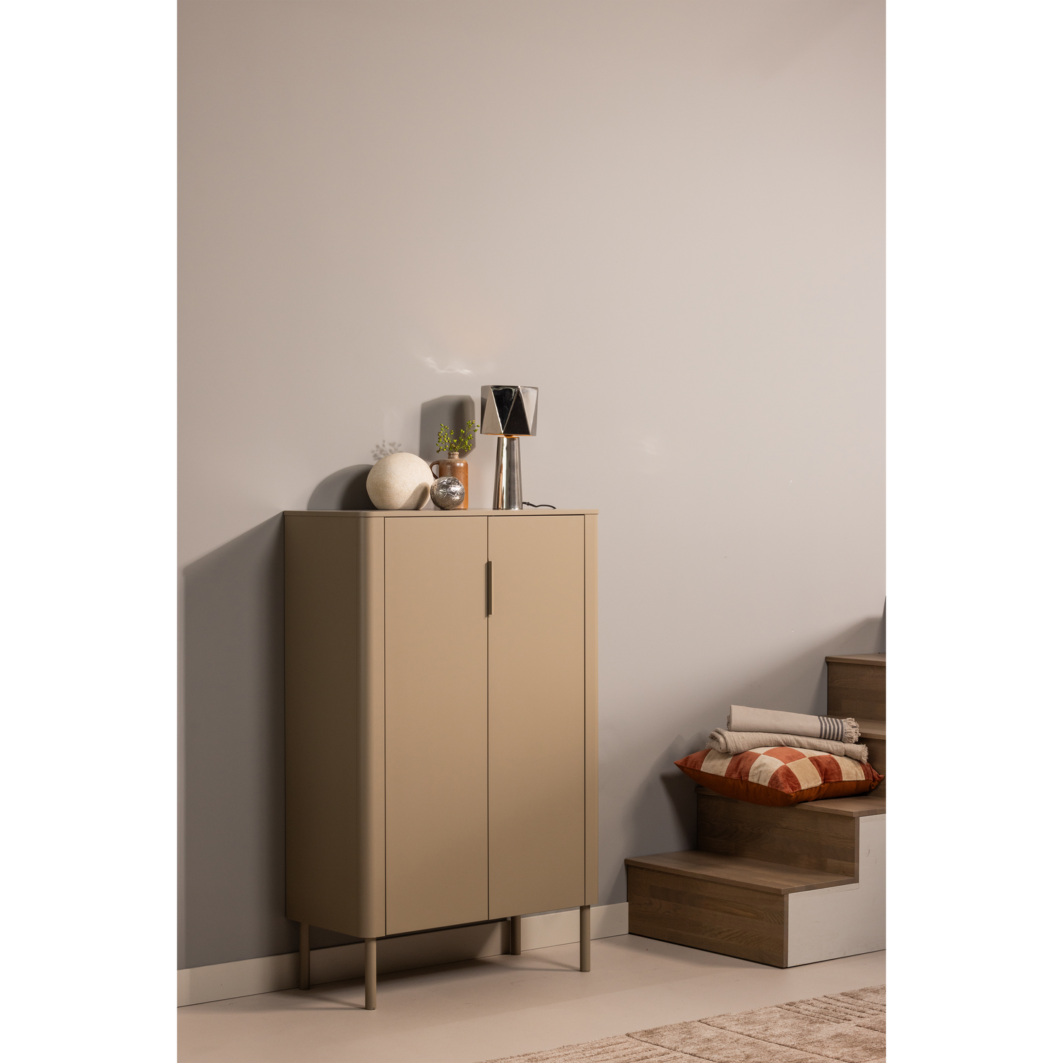 Kleiderschrank 2-türig GUNNAR beige