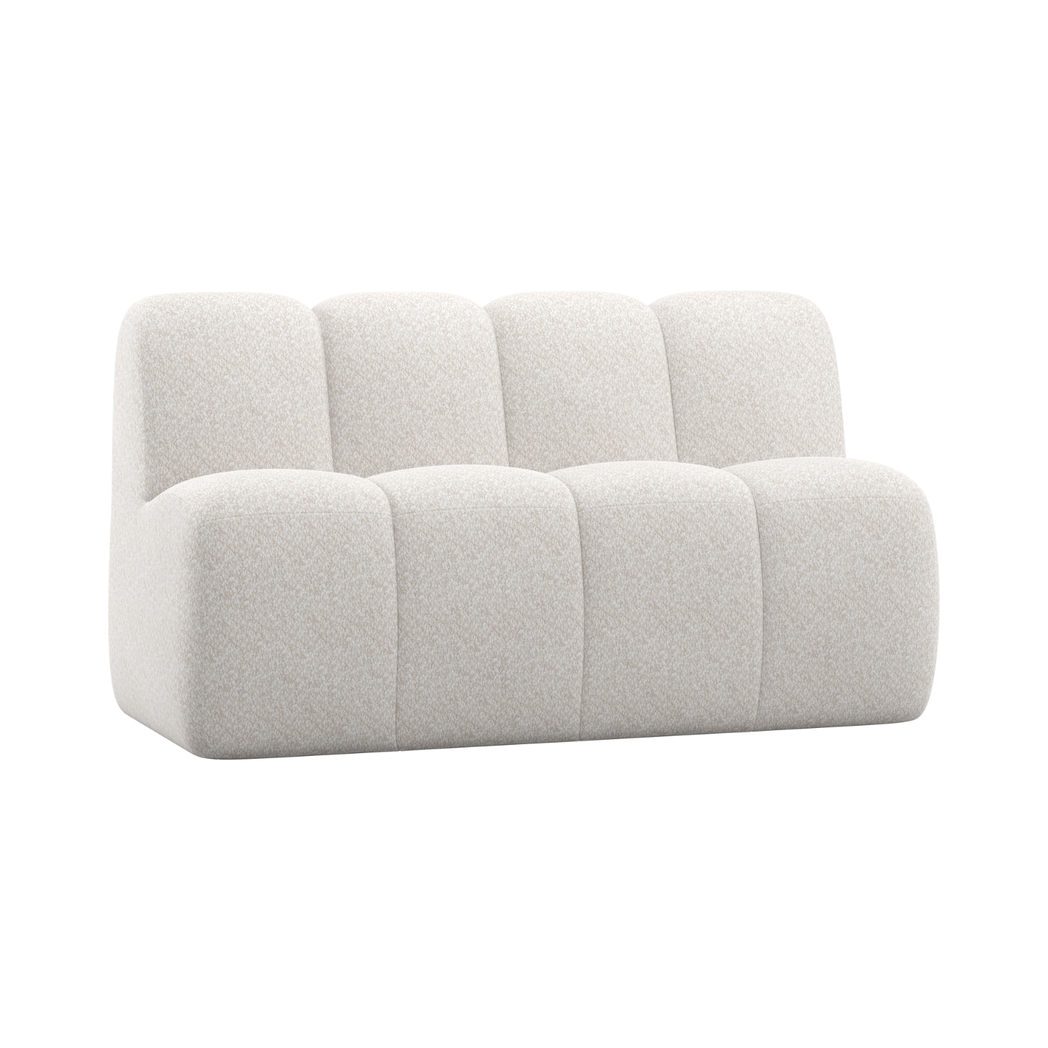 Sofa modułowa MOJO BENCH - element 3-osobowy ecru baranek