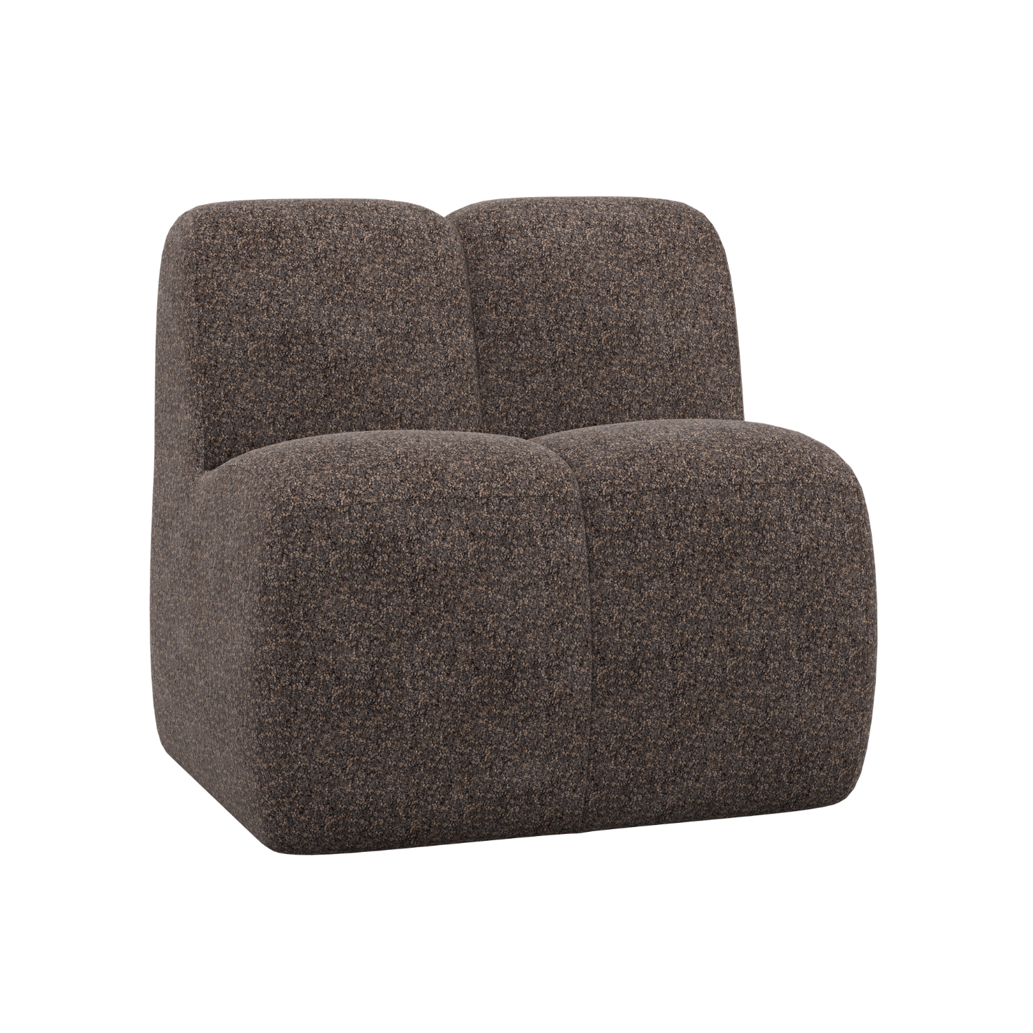 Fotel / moduł MOJO BENCH brązowy baranek