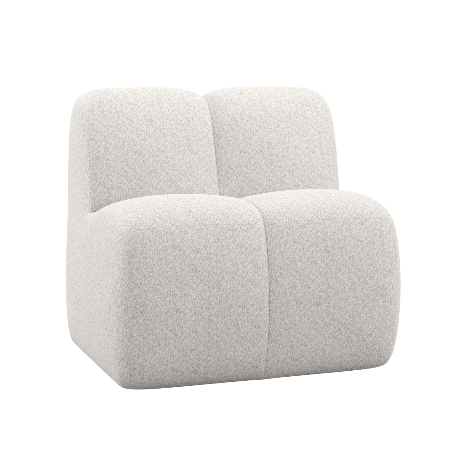 Fotel / moduł MOJO BENCH ecru baranek