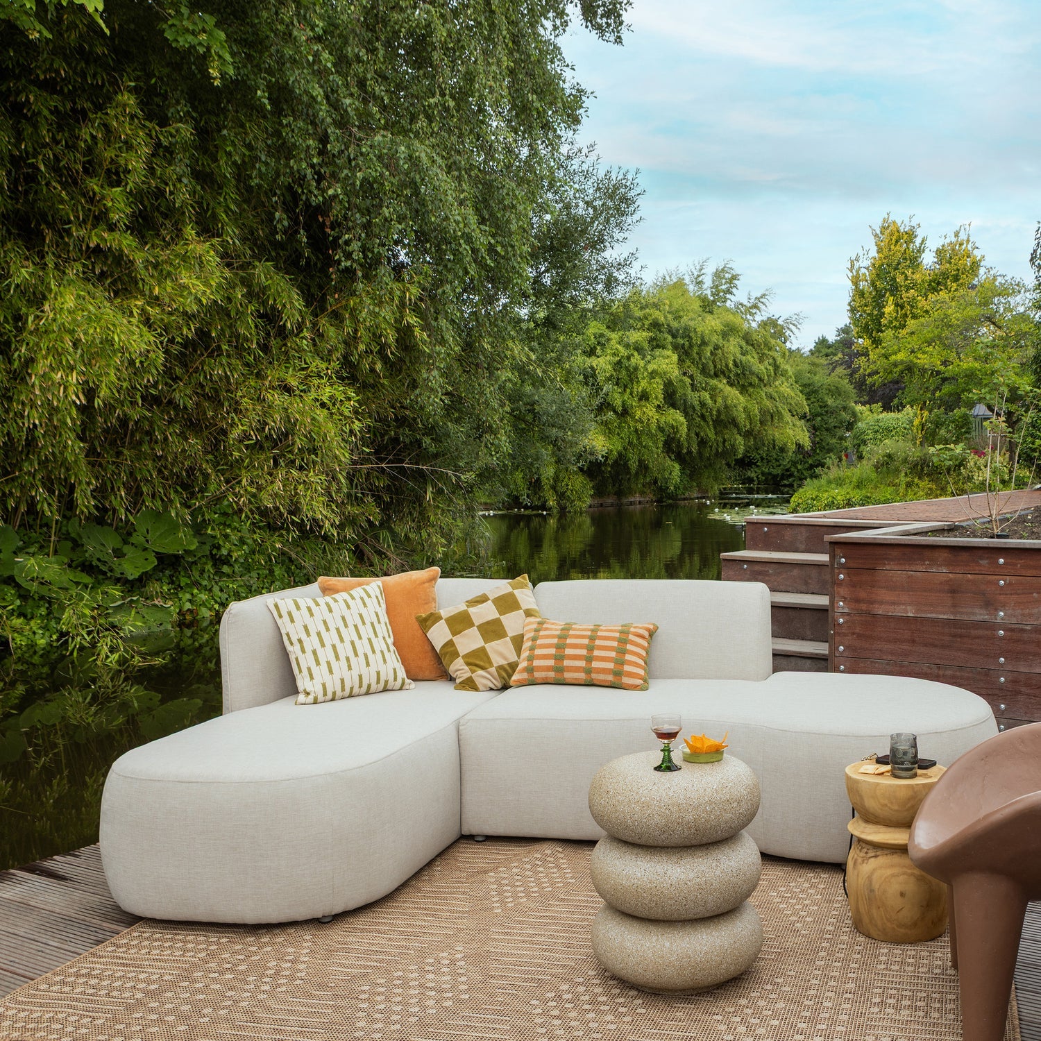 Fotel ogrodowy ORIO brązowy