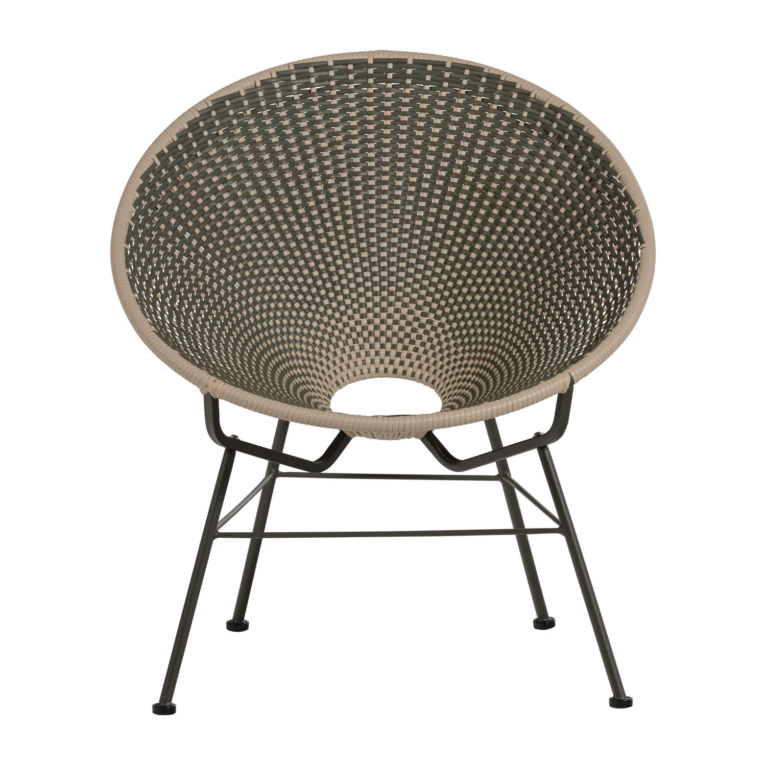 Gartenstuhl KAZOUN grün mit schwarzem Gestell