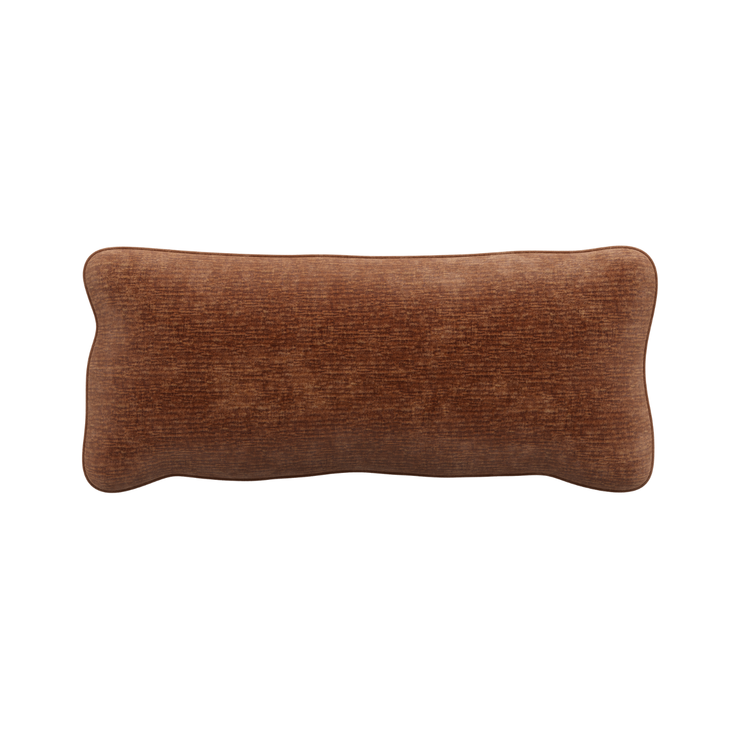 Kissen BEAN ziegelrot Chenille