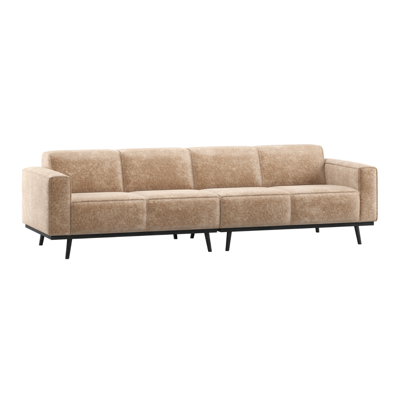 Sofa 4-osobowa STATEMENT brzoskwiniowy szenil – Woood