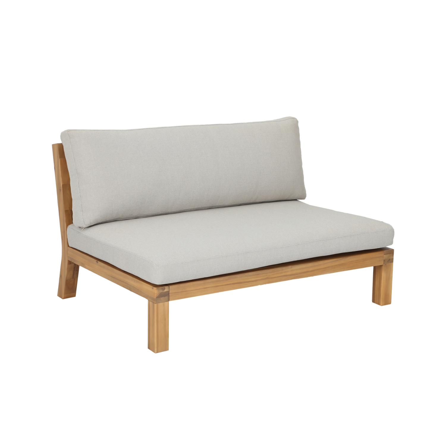 Außenfotel RELAX beige mit Akazienbasis