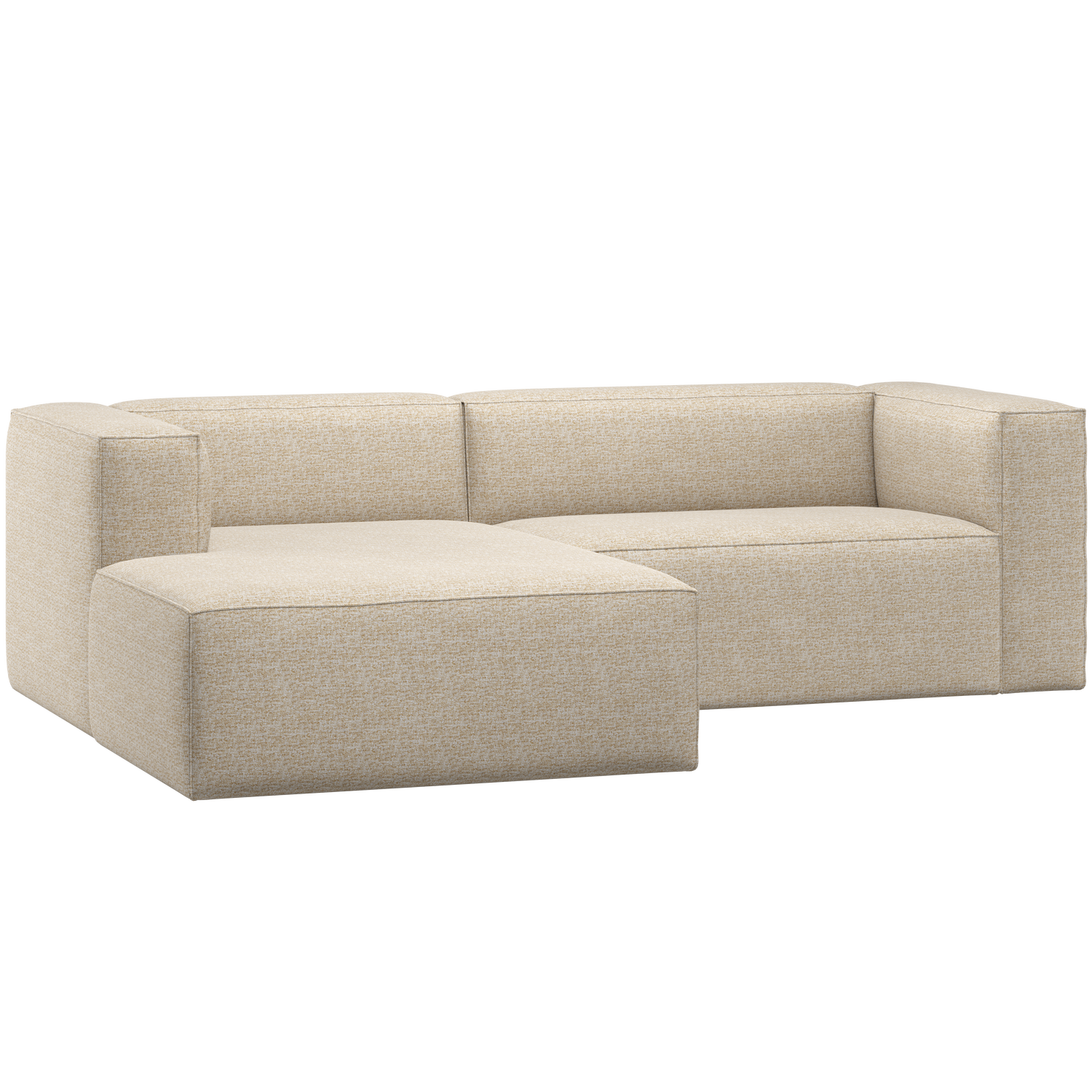 Linksseitige Eckcouch BEAN beige Melange