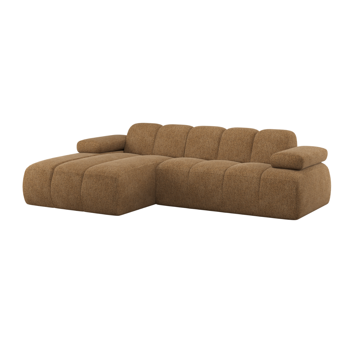 Narożnik modułowy lewostronny MOJO miodowy baranek