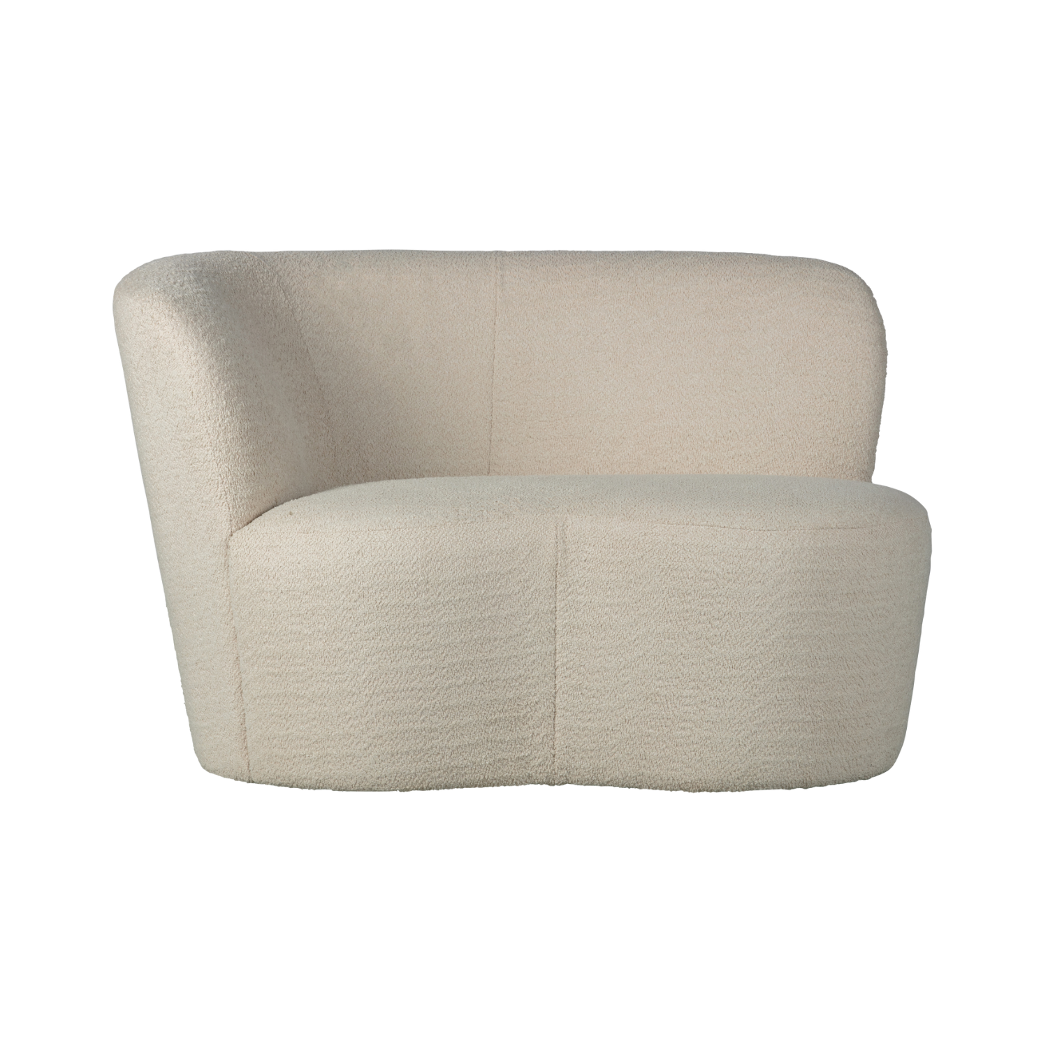 Left-facing Sofa STONE cream boucle