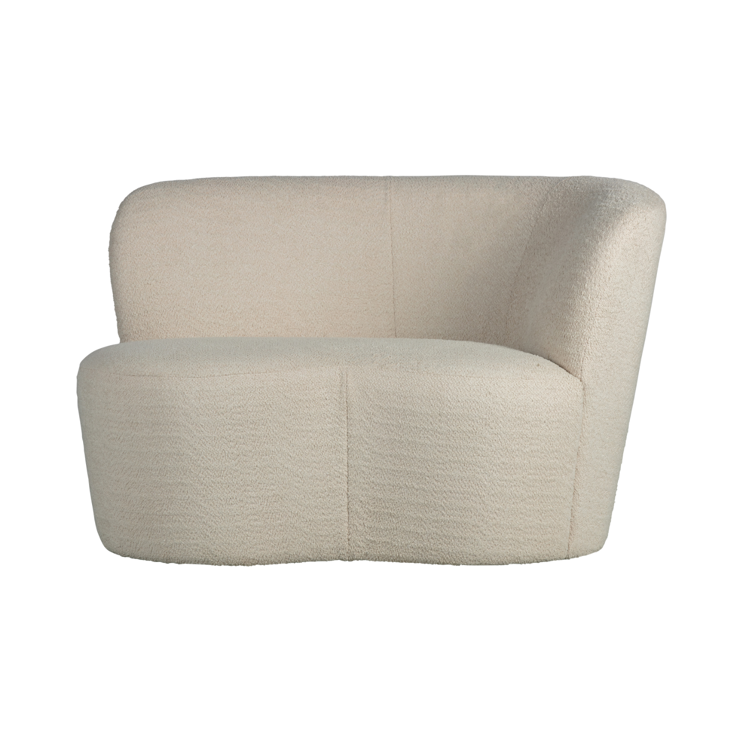 Sofa rechtsseitig STONE creme Boucle