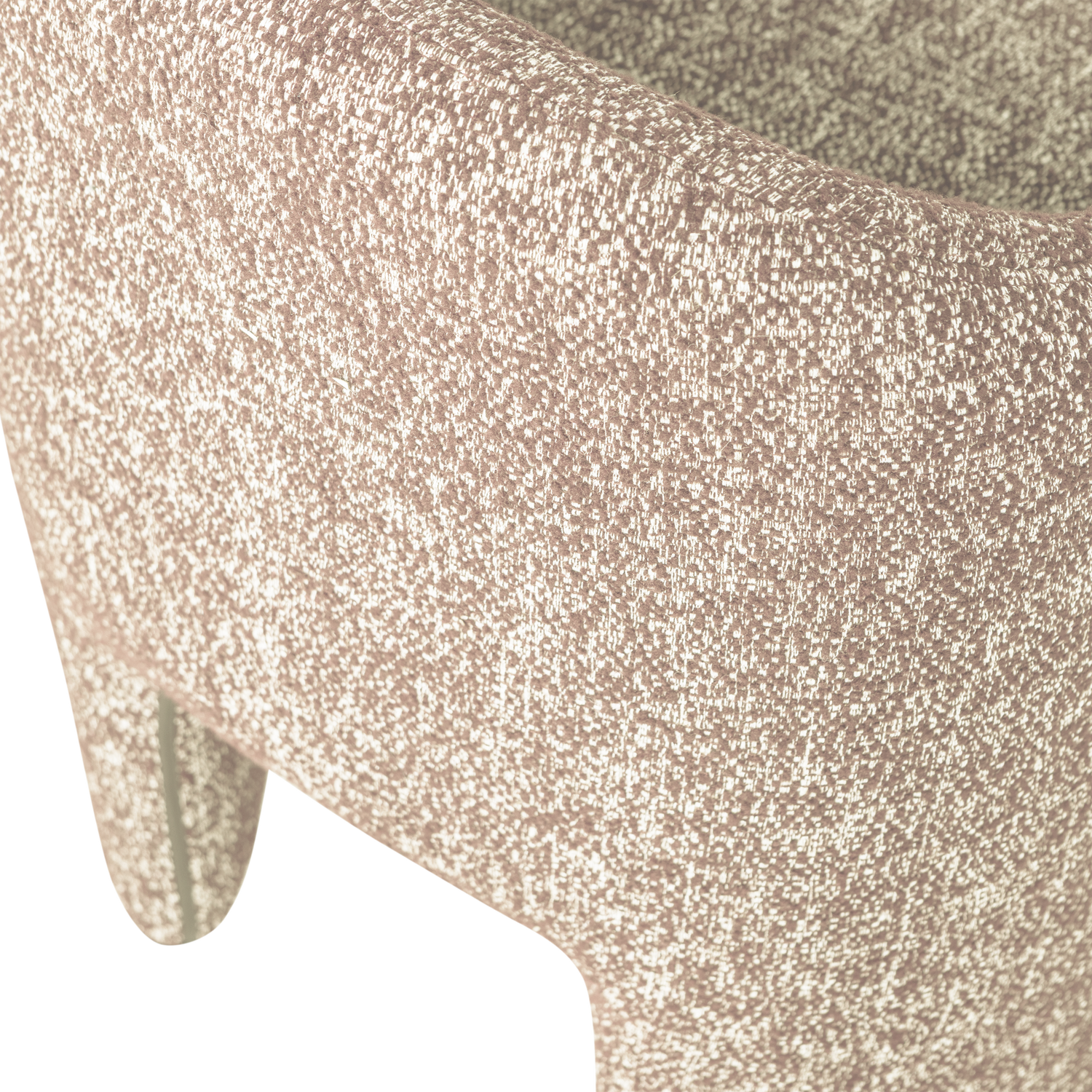 CORDO Beige Melange Armchair on Wheels