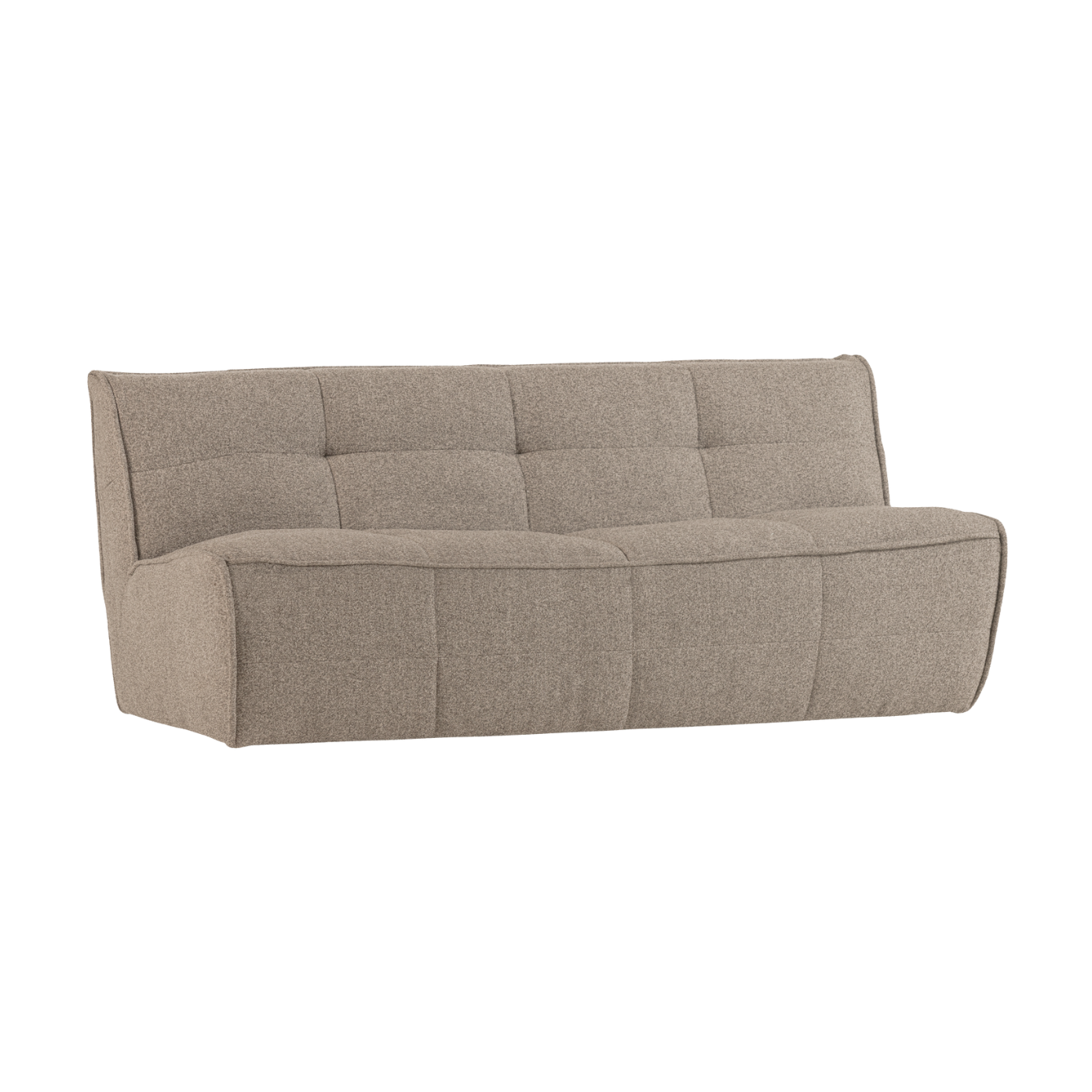 Sofa CLUSTER - 3-seater beige bouclé module