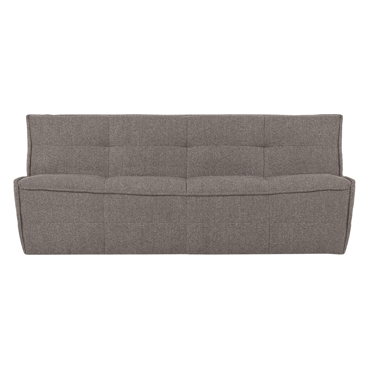Sofa CLUSTER - Modul 3-Sitzer schieferbraun Bouclé