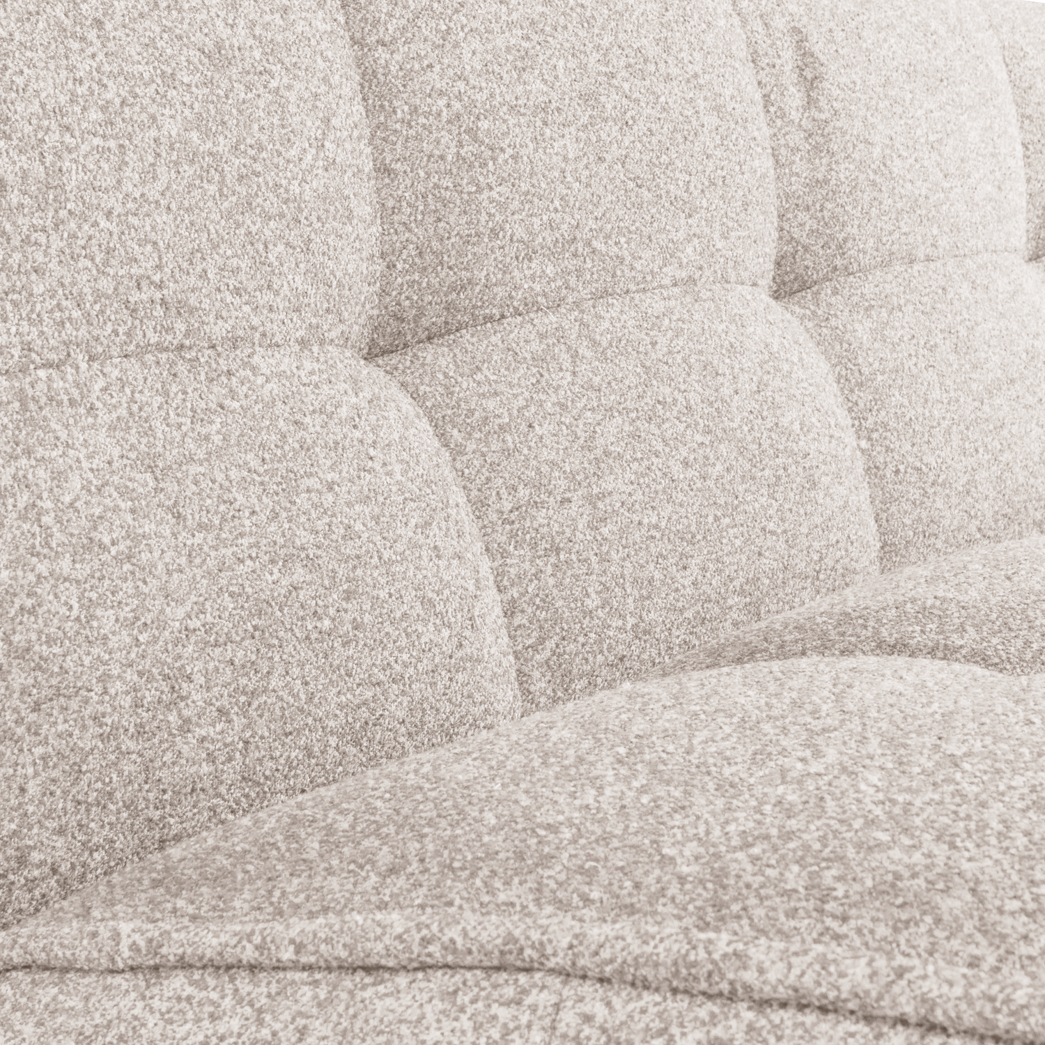Sofa CLUSTER - moduł 3-osobowy piaskowy bouclé