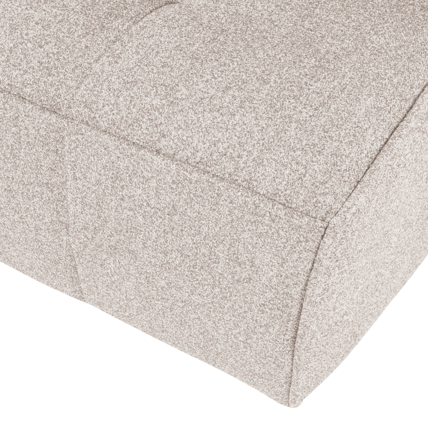 Sofa CLUSTER - moduł 3-osobowy piaskowy bouclé