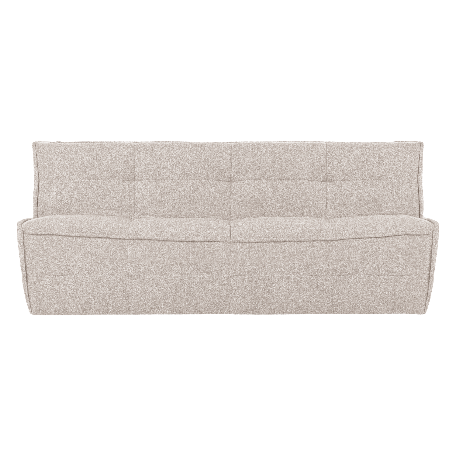Sofa CLUSTER - moduł 3-osobowy piaskowy bouclé