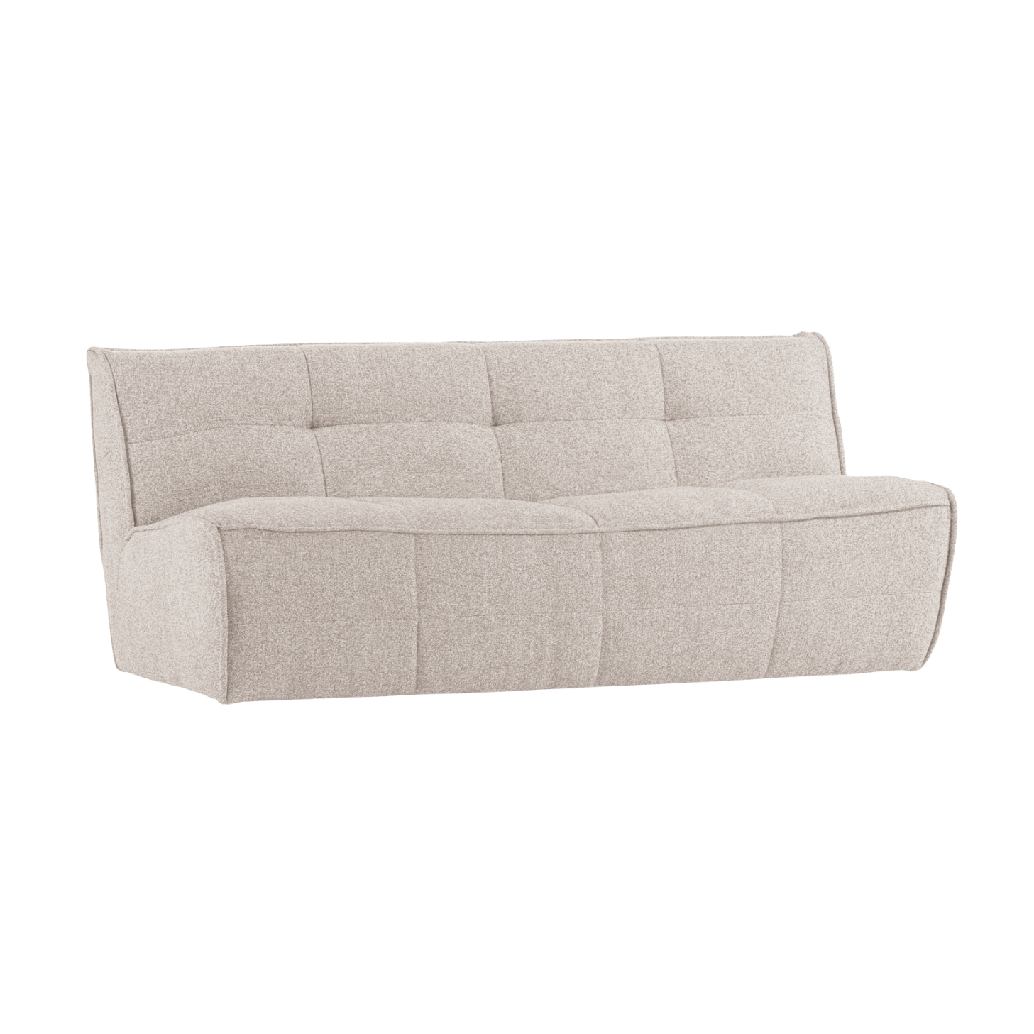 Sofa CLUSTER - moduł 3-osobowy piaskowy bouclé