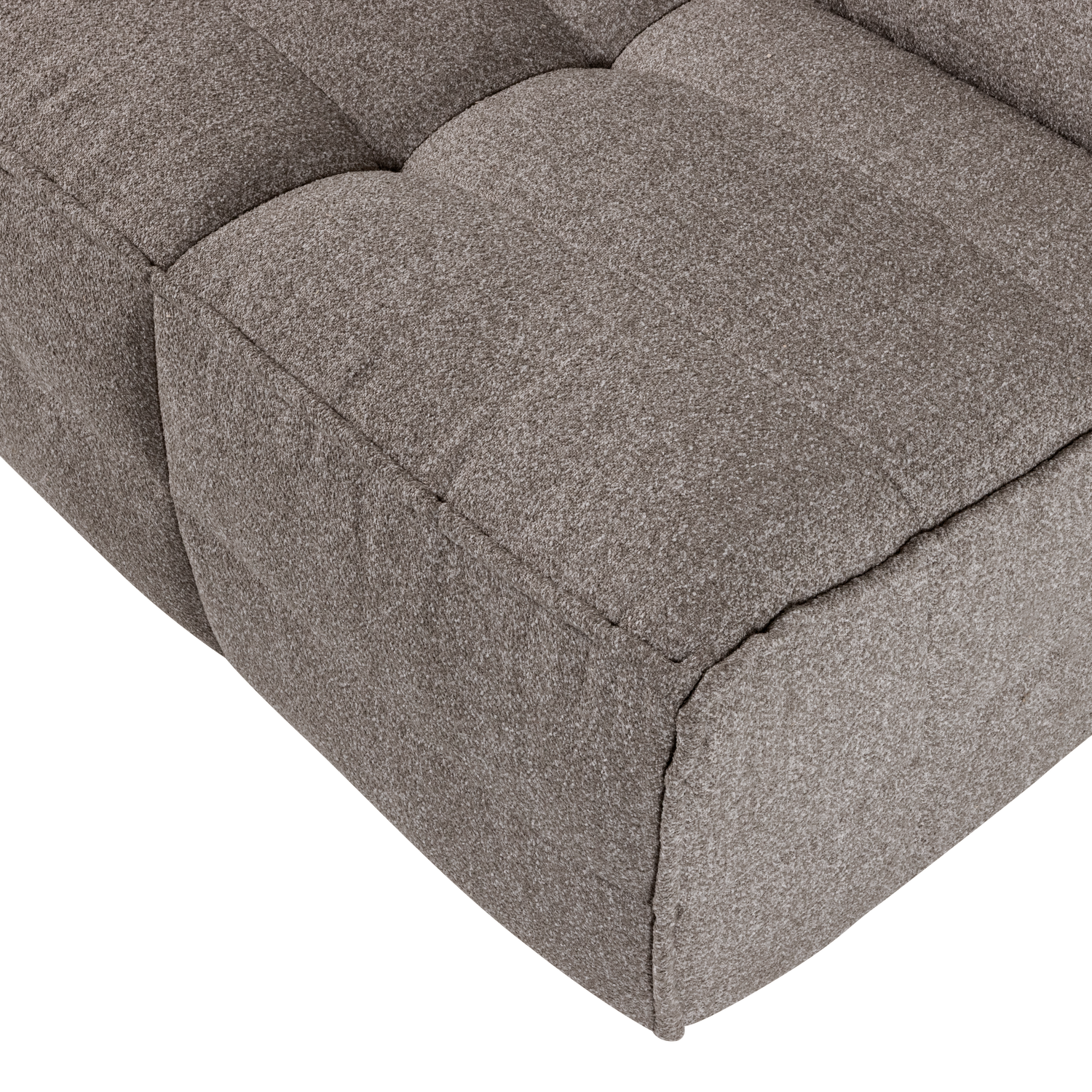 Sessel / Modul CLUSTER grau-braun Bouclé