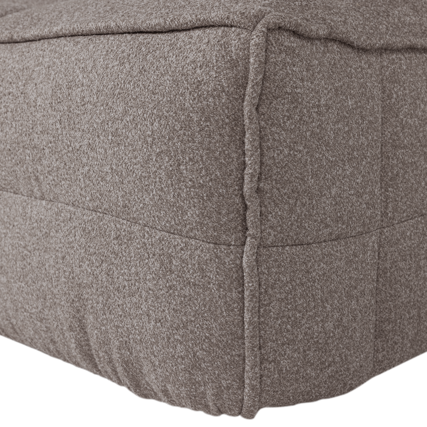 Cluster Pouf in Gray-Brown Boucle