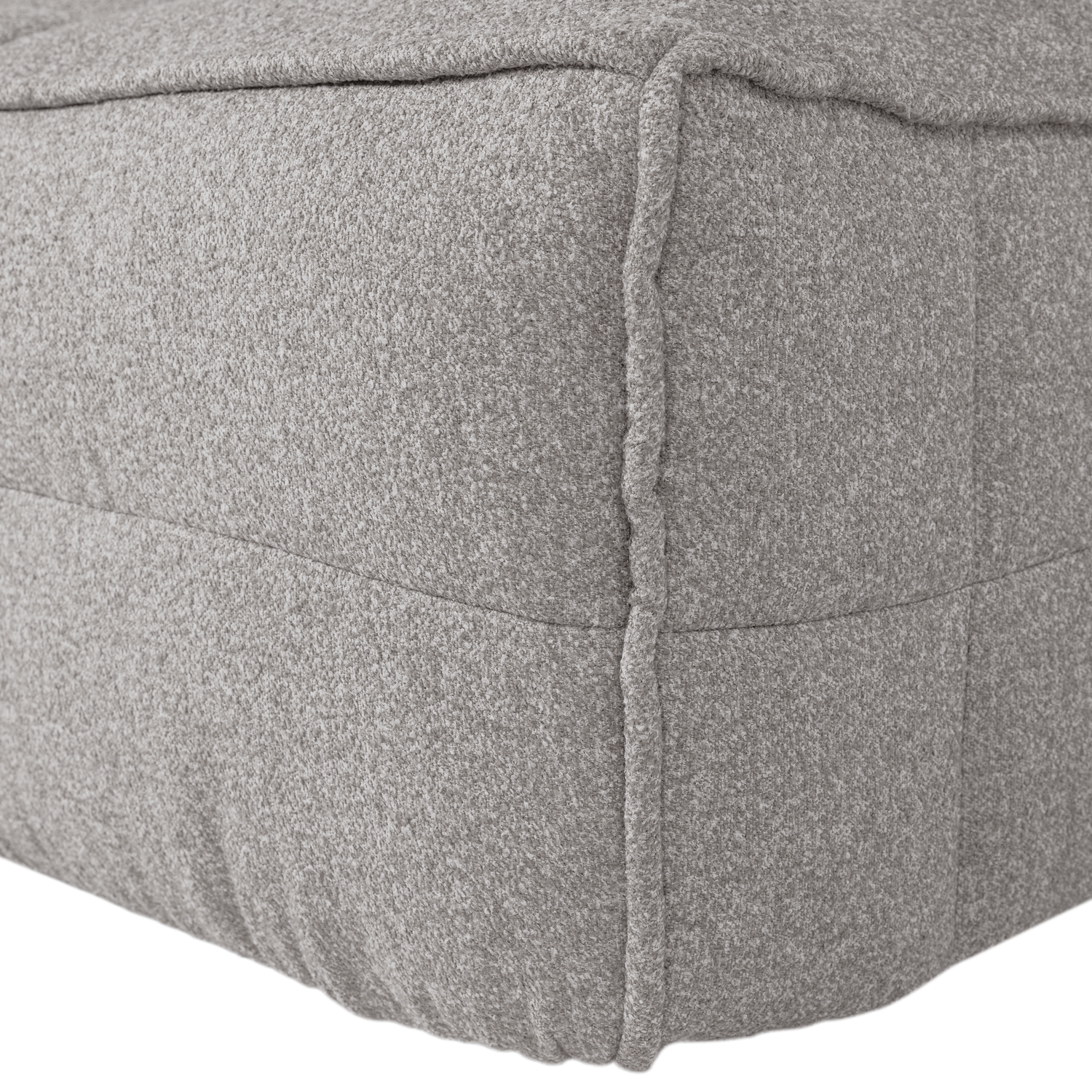 Cluster Pouf Gray Boucle
