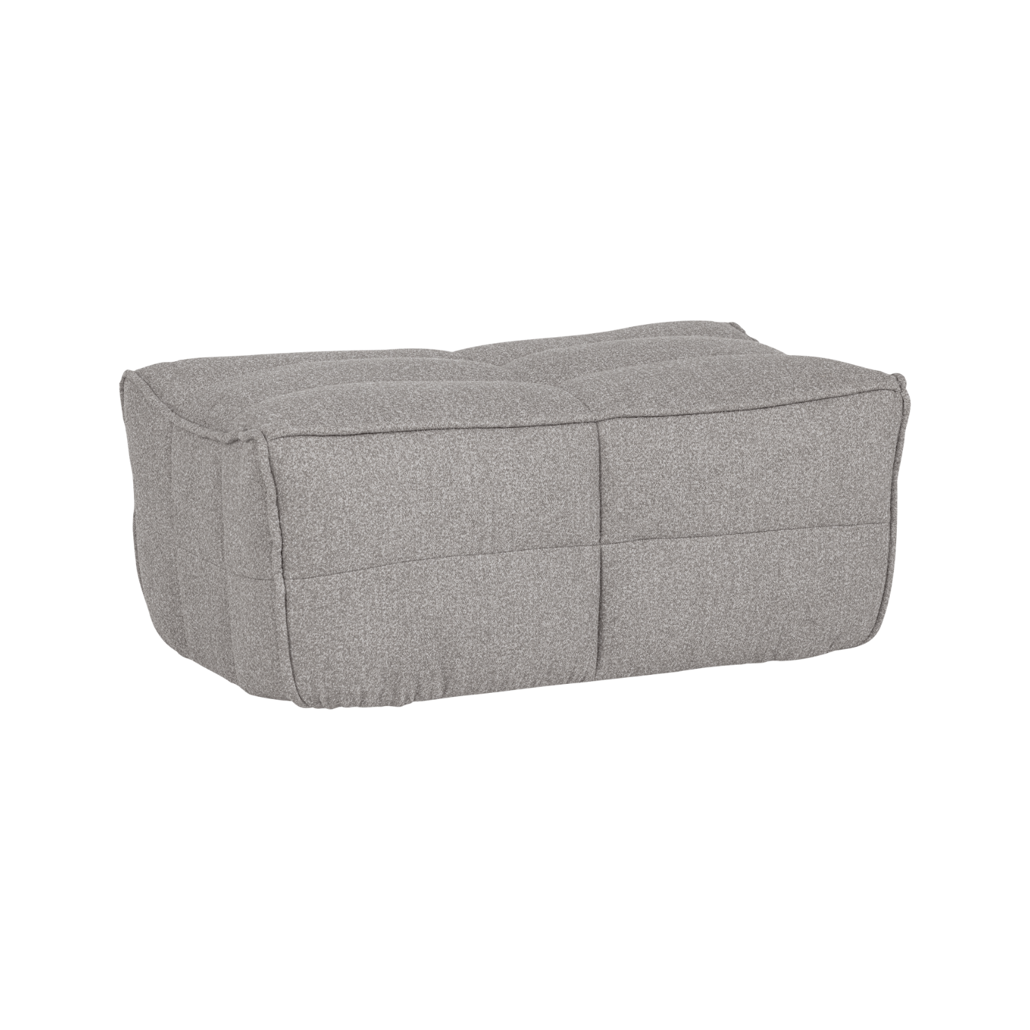 Cluster Pouf Gray Boucle
