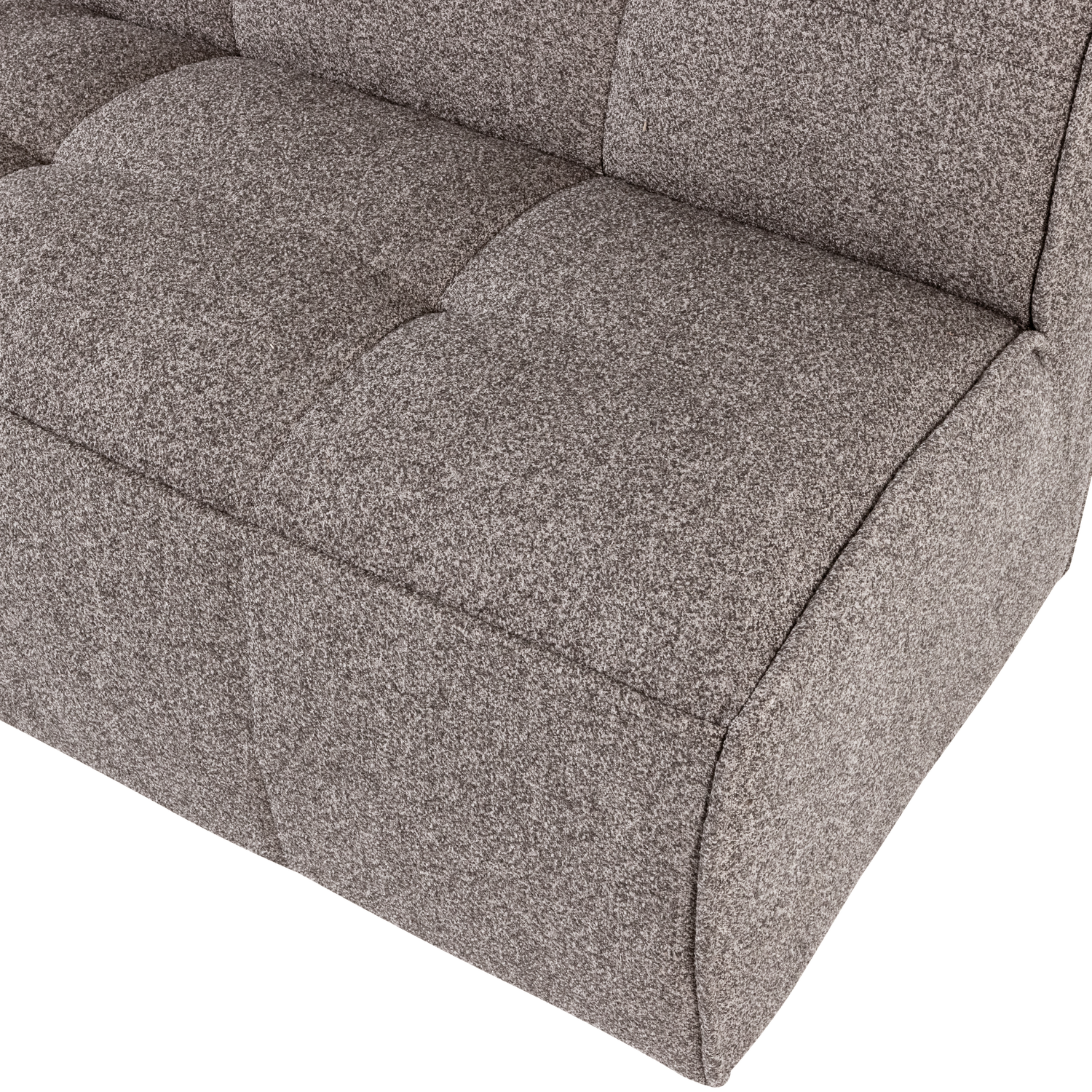 Sofa CLUSTER BENCH - moduł 3-osobowy szarobrązowy bouclé