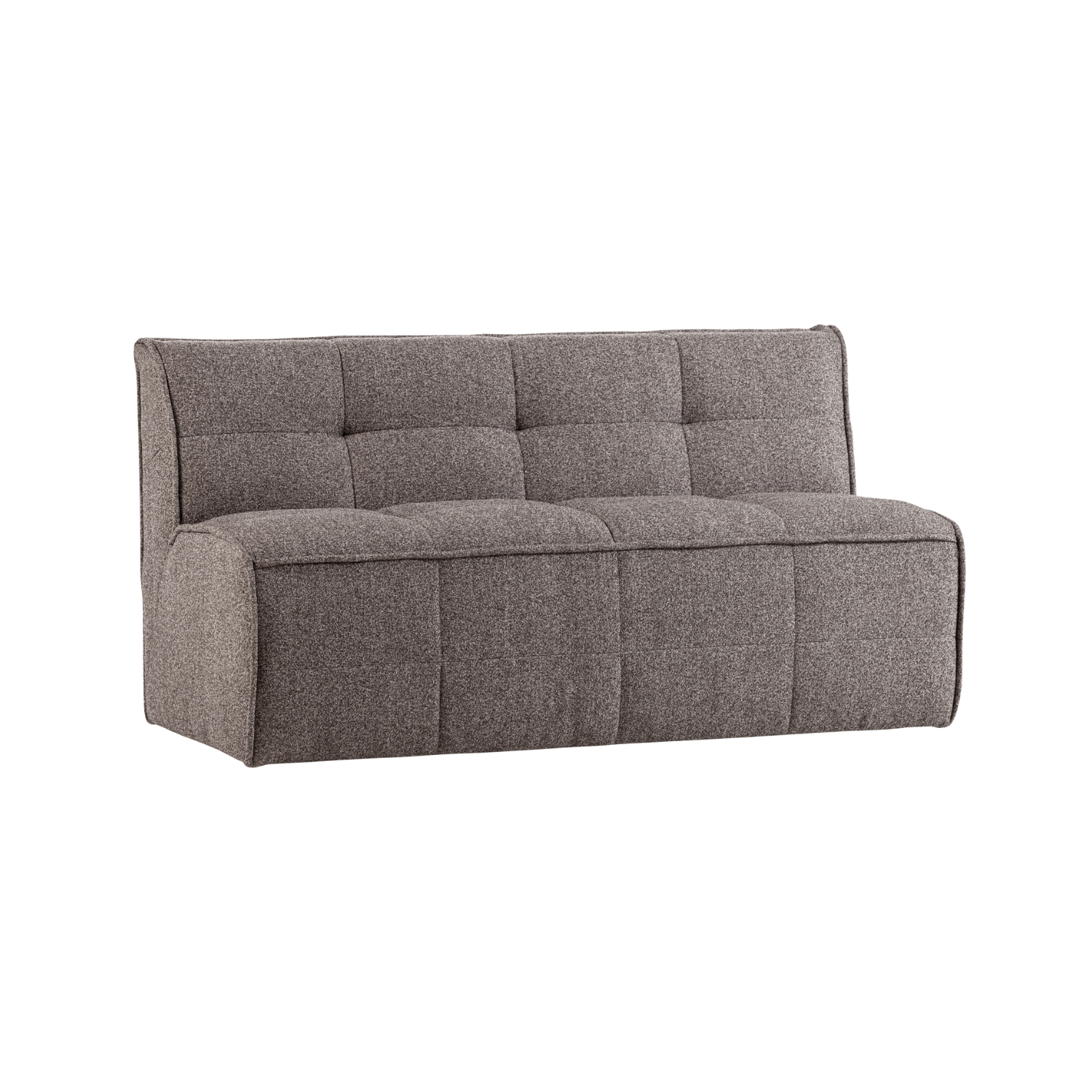 Sofa CLUSTER BENCH - moduł 3-osobowy szarobrązowy bouclé