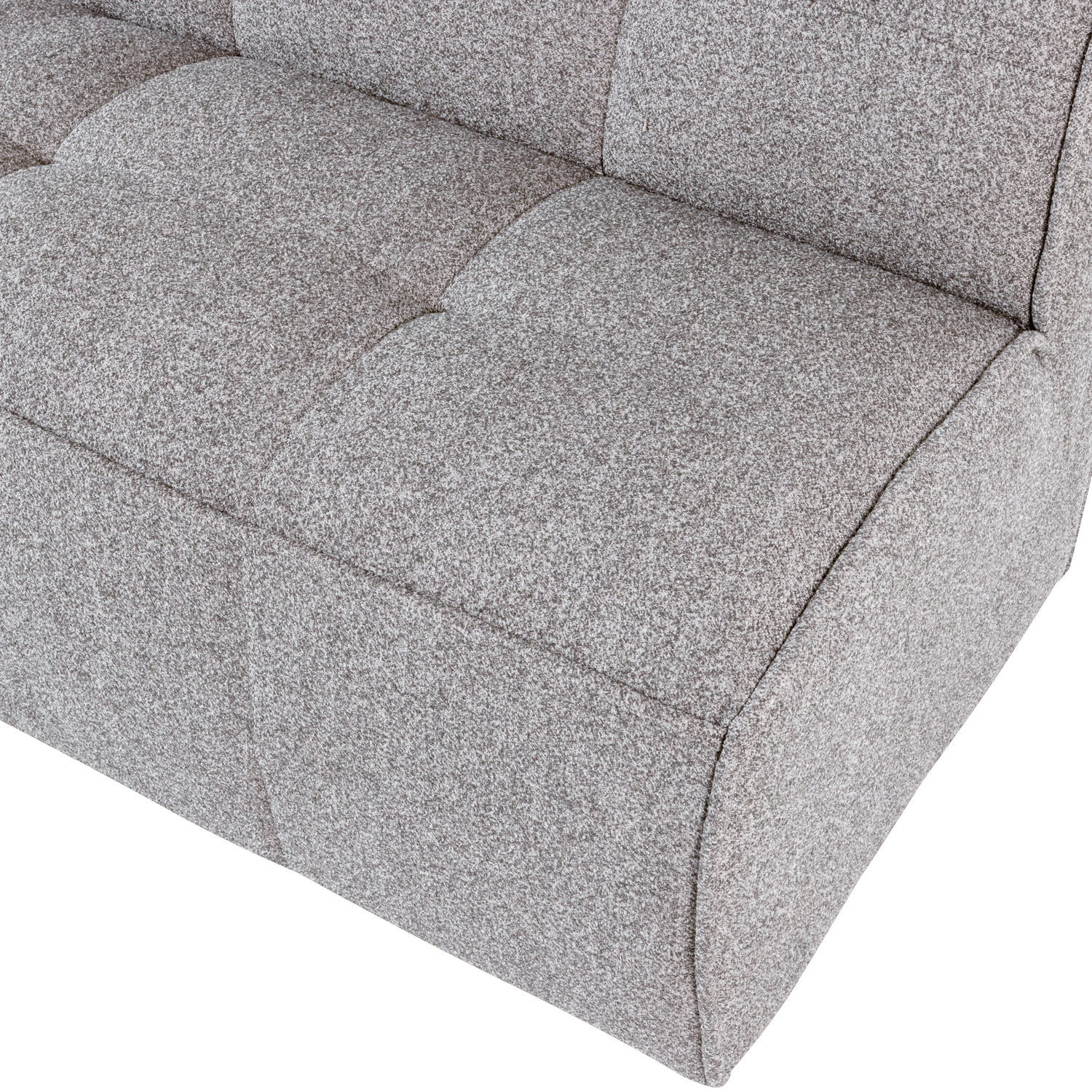 Sofa CLUSTER BENCH - moduł 3-osobowy szary bouclé