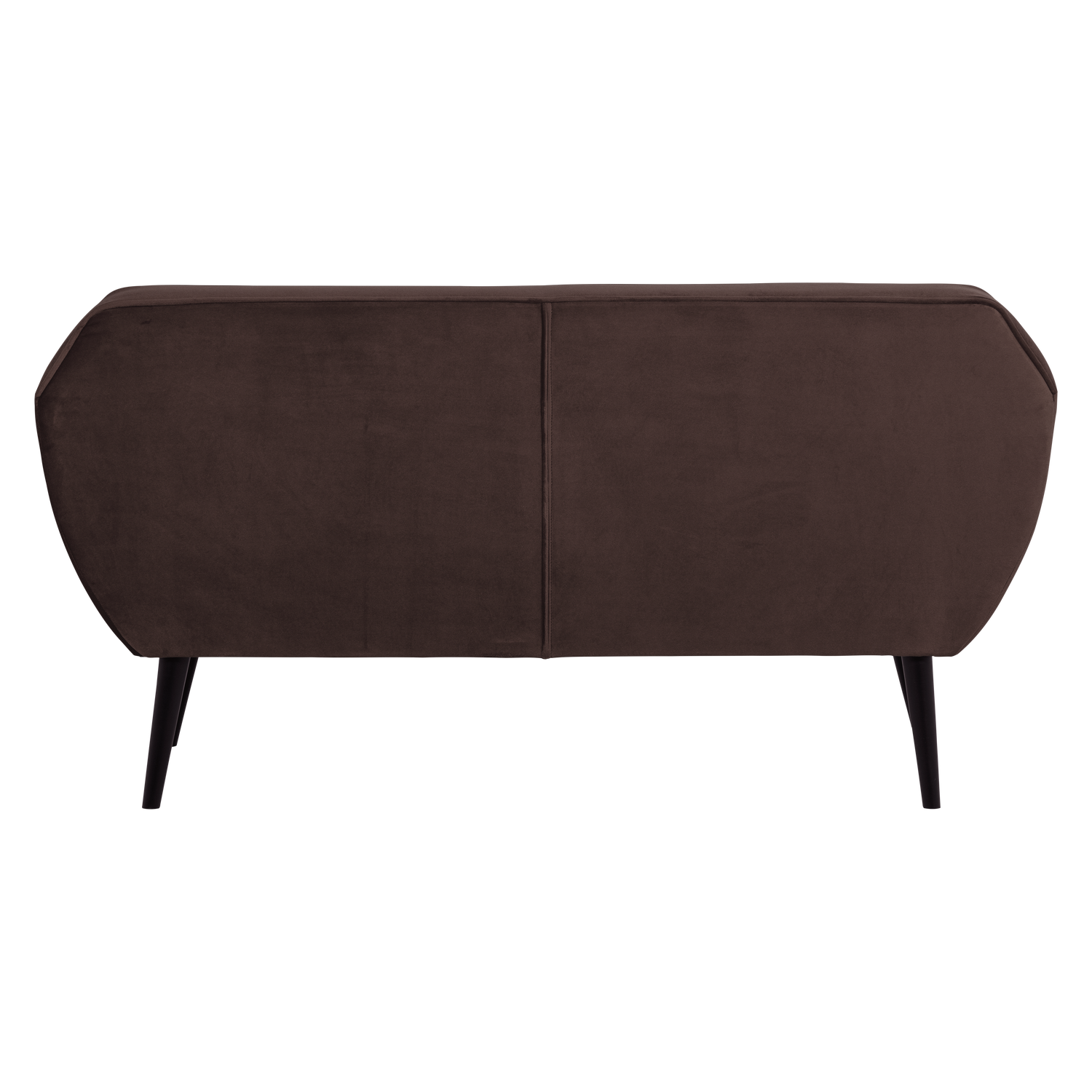 Brown Velvet 2-Seater Sofa ROCCO