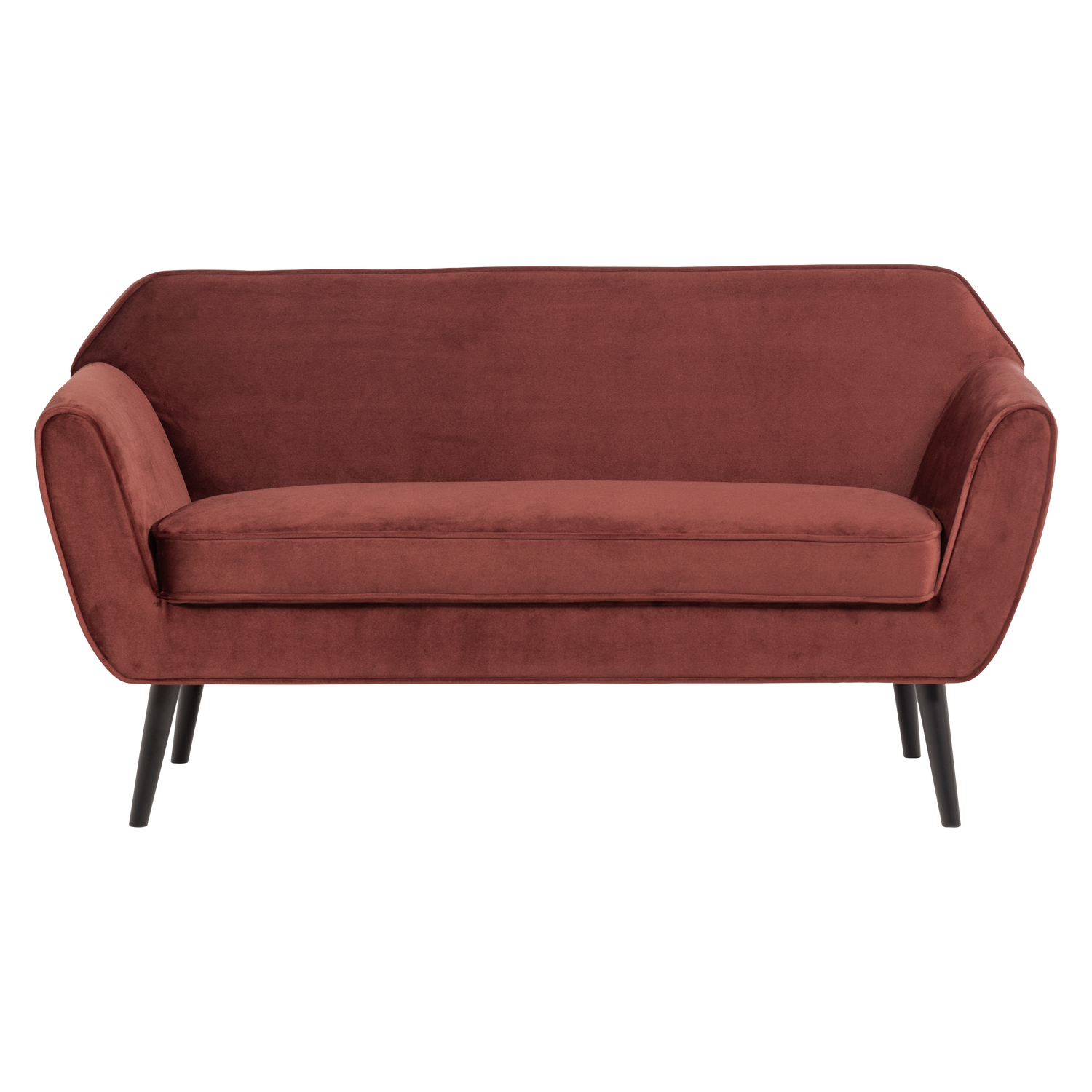 Burgundy Velvet 2-Seater Sofa ROCCO