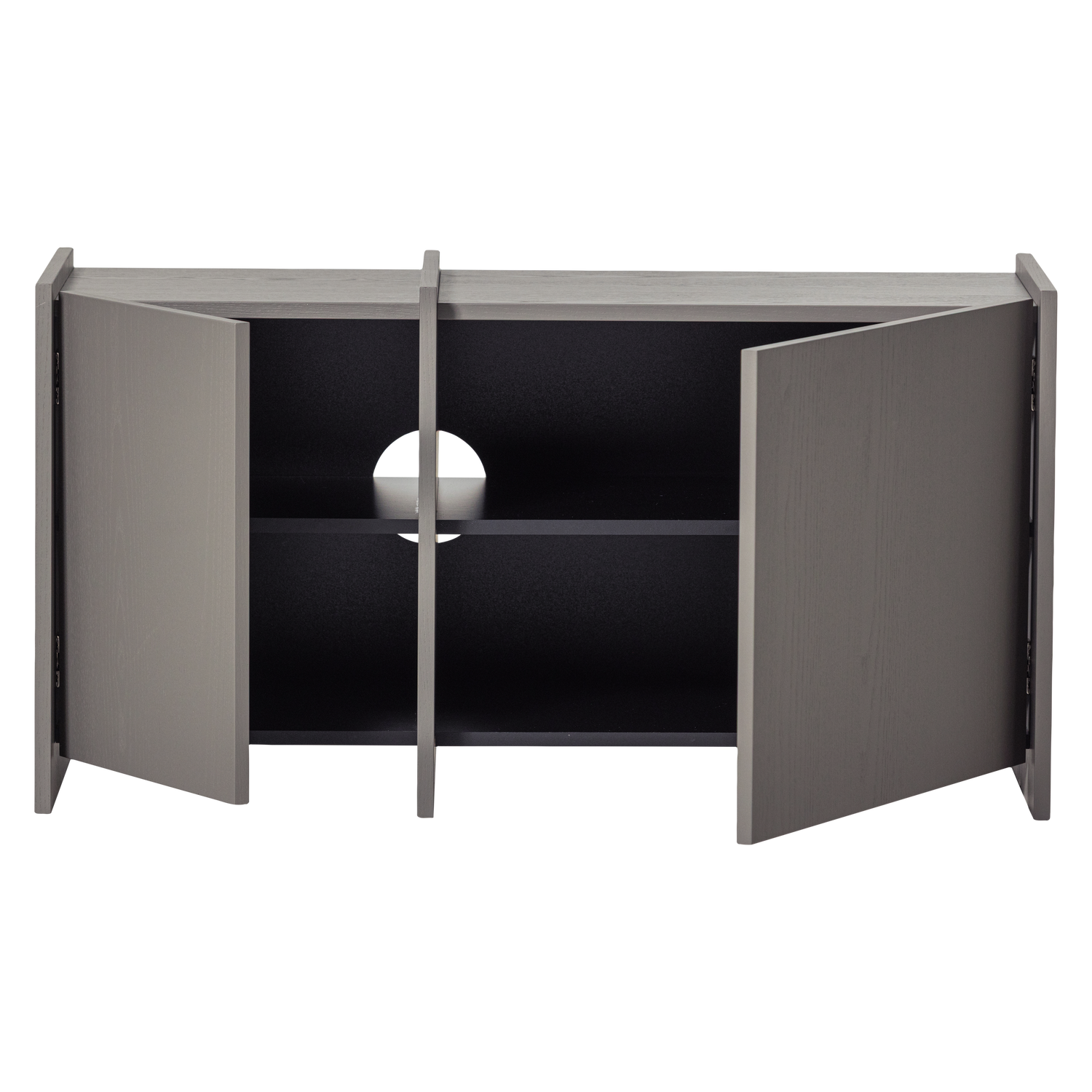 Szafka RTV BROCK ciepły szary