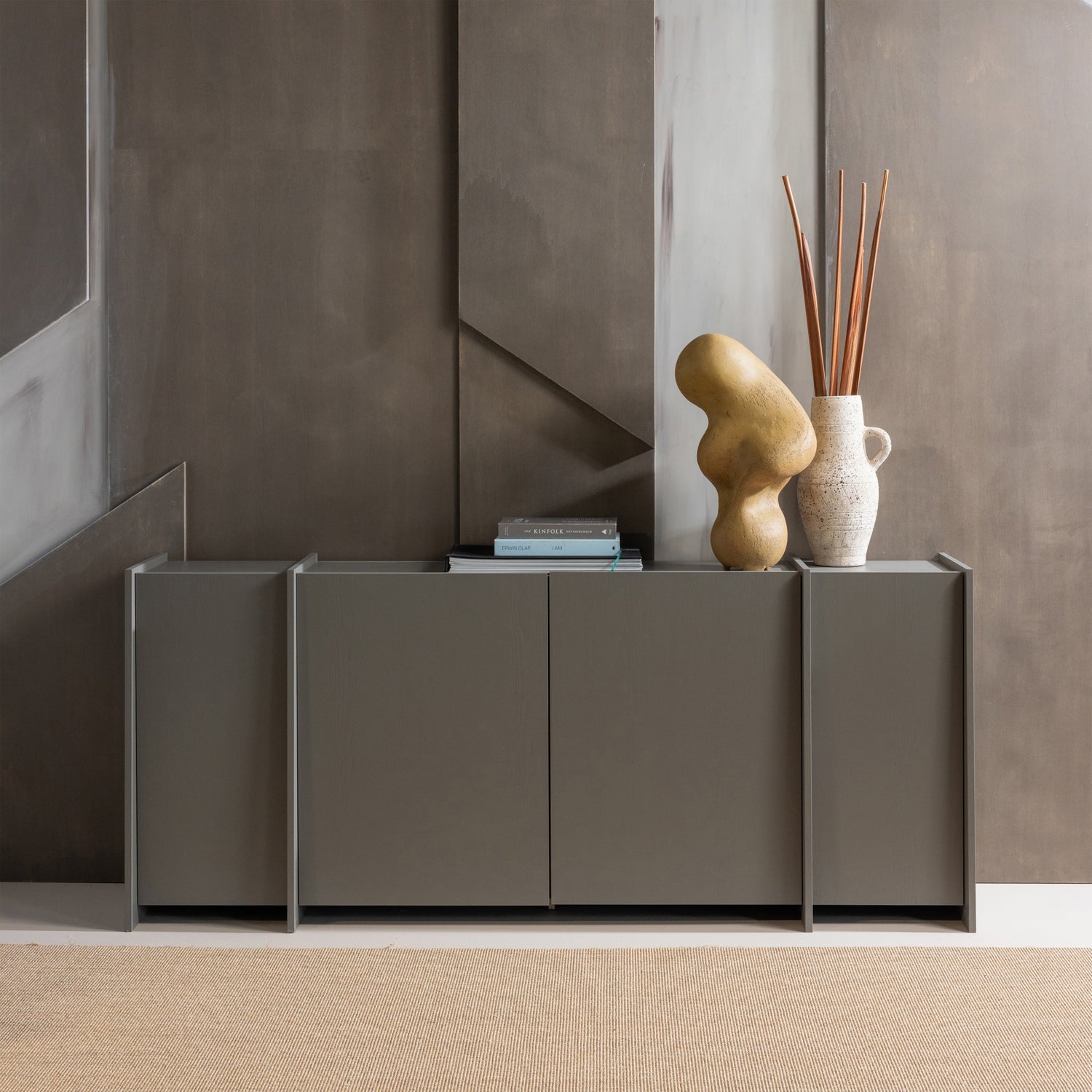 BROCK Chest of Drawers Warm Grey
